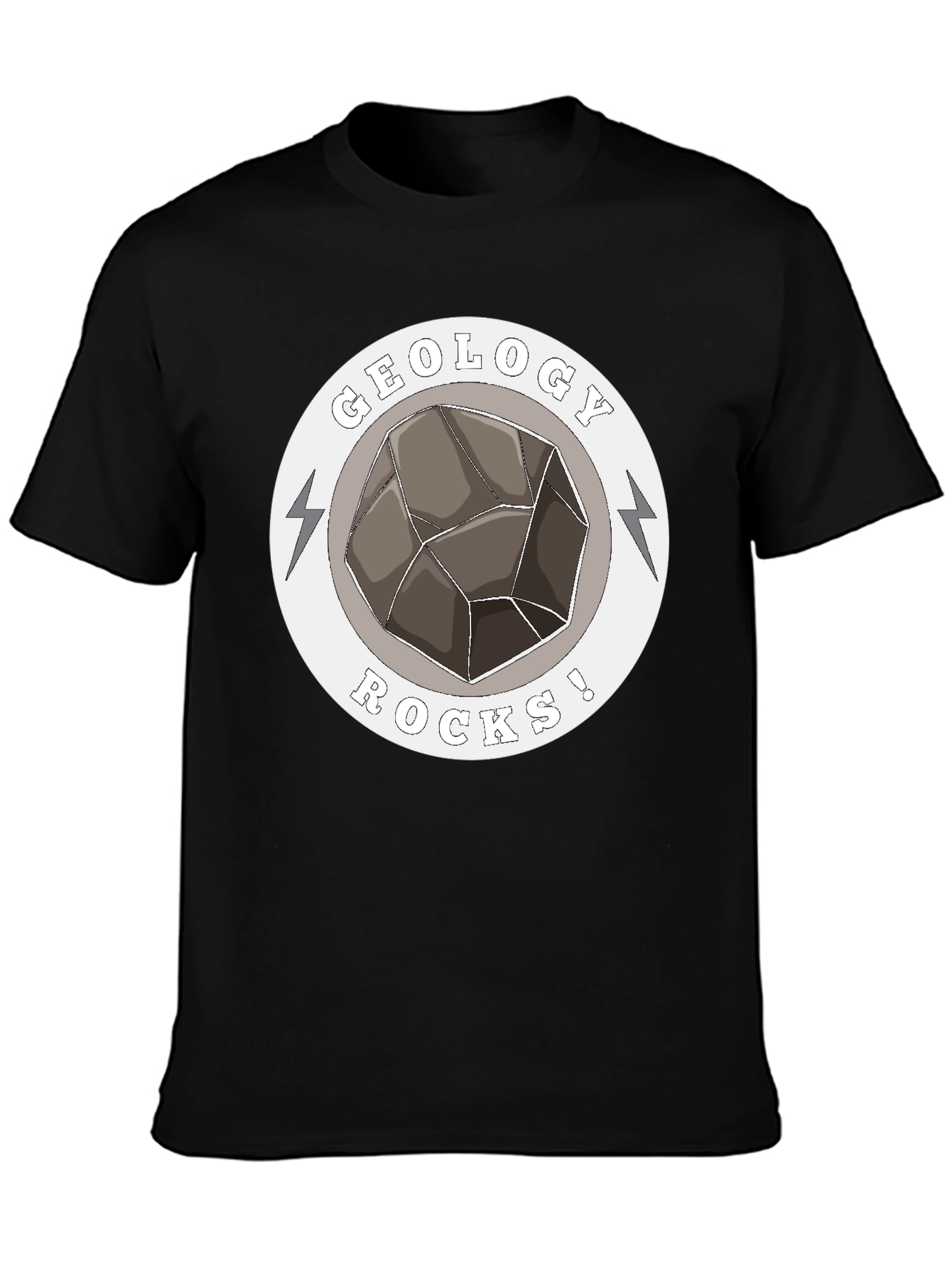 Geology Rocks! Graphic T-Shirt - Black