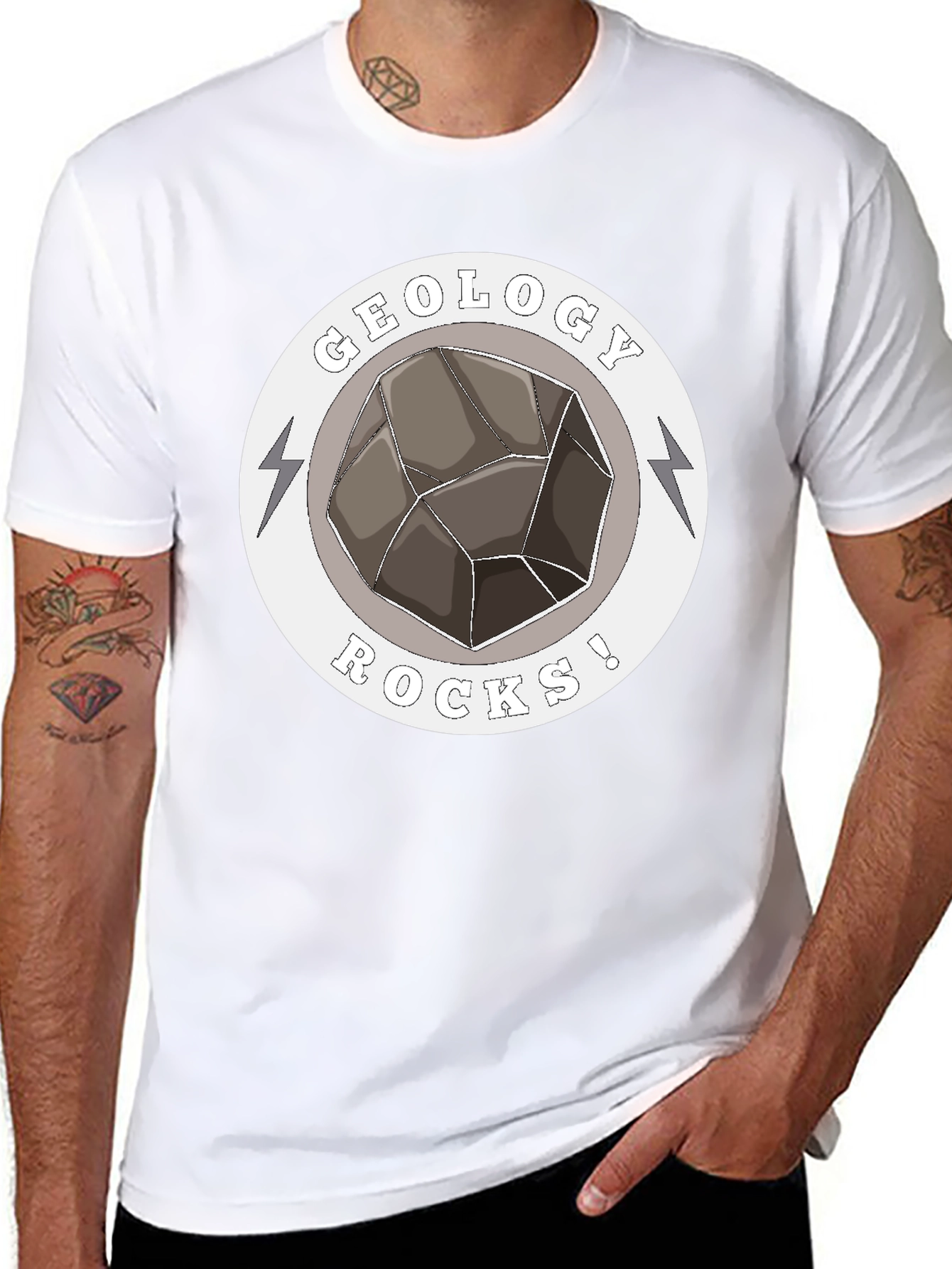 Geology Rocks! Graphic T-Shirt - Black