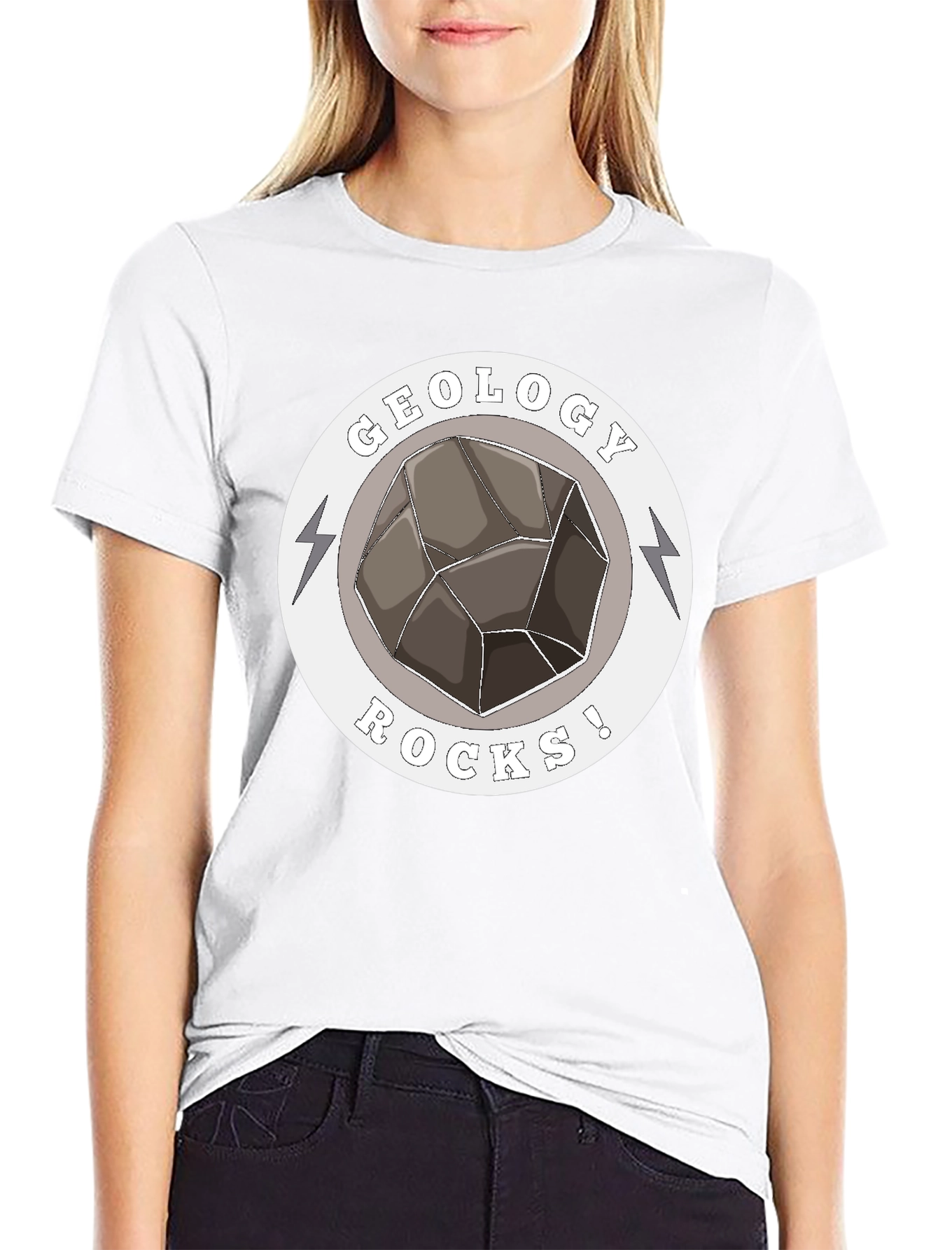 Geology Rocks! Graphic T-Shirt - Black