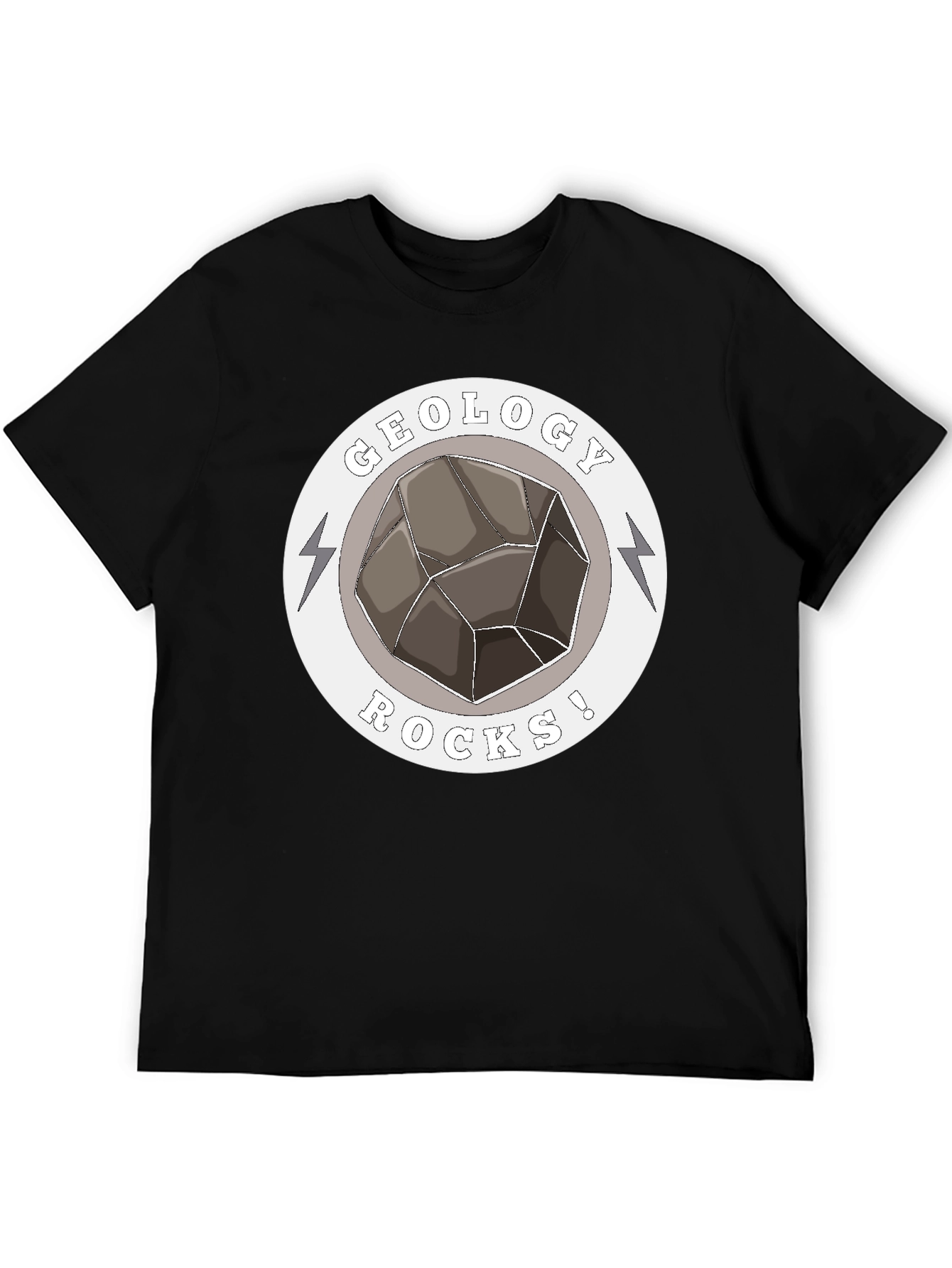 Geology Rocks! Graphic T-Shirt - Black