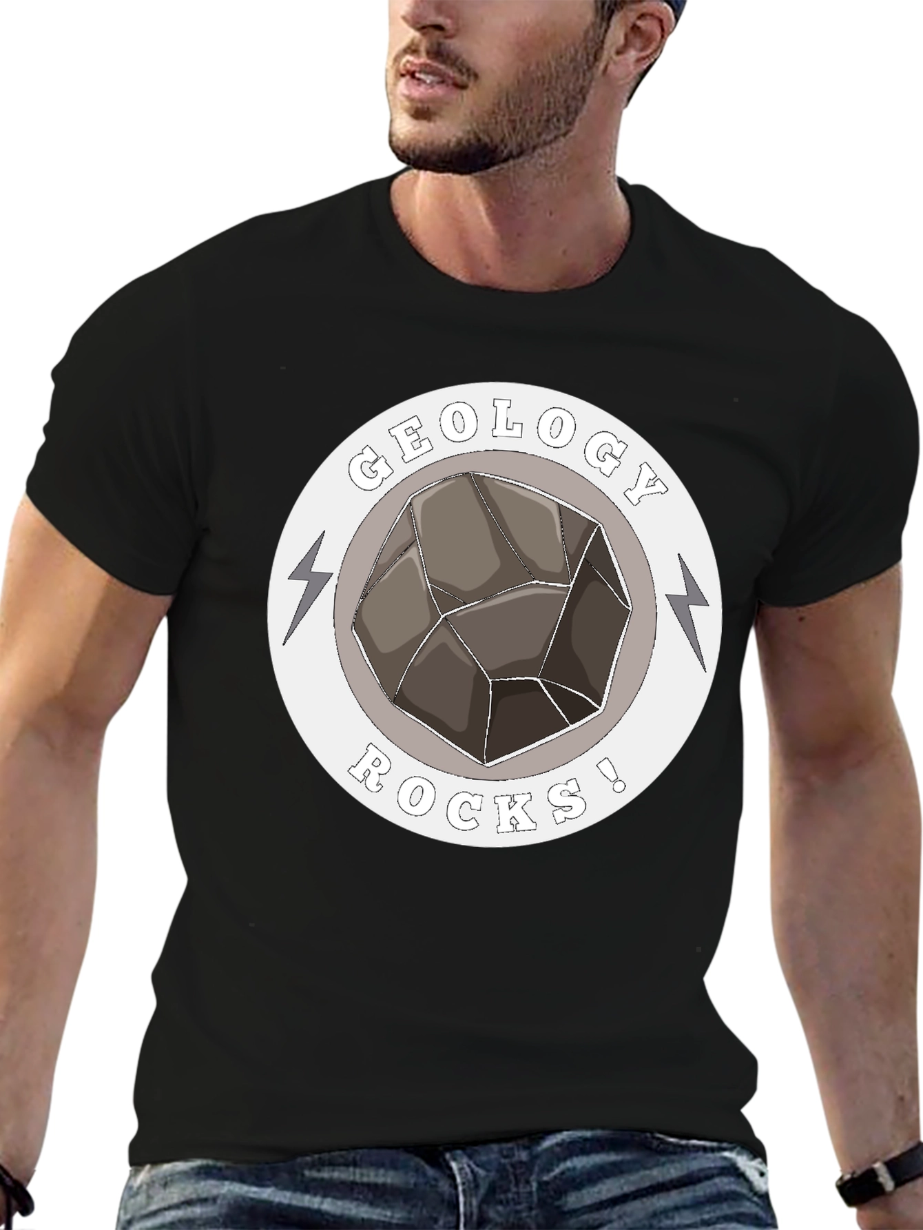 Geology Rocks! Graphic T-Shirt - Black