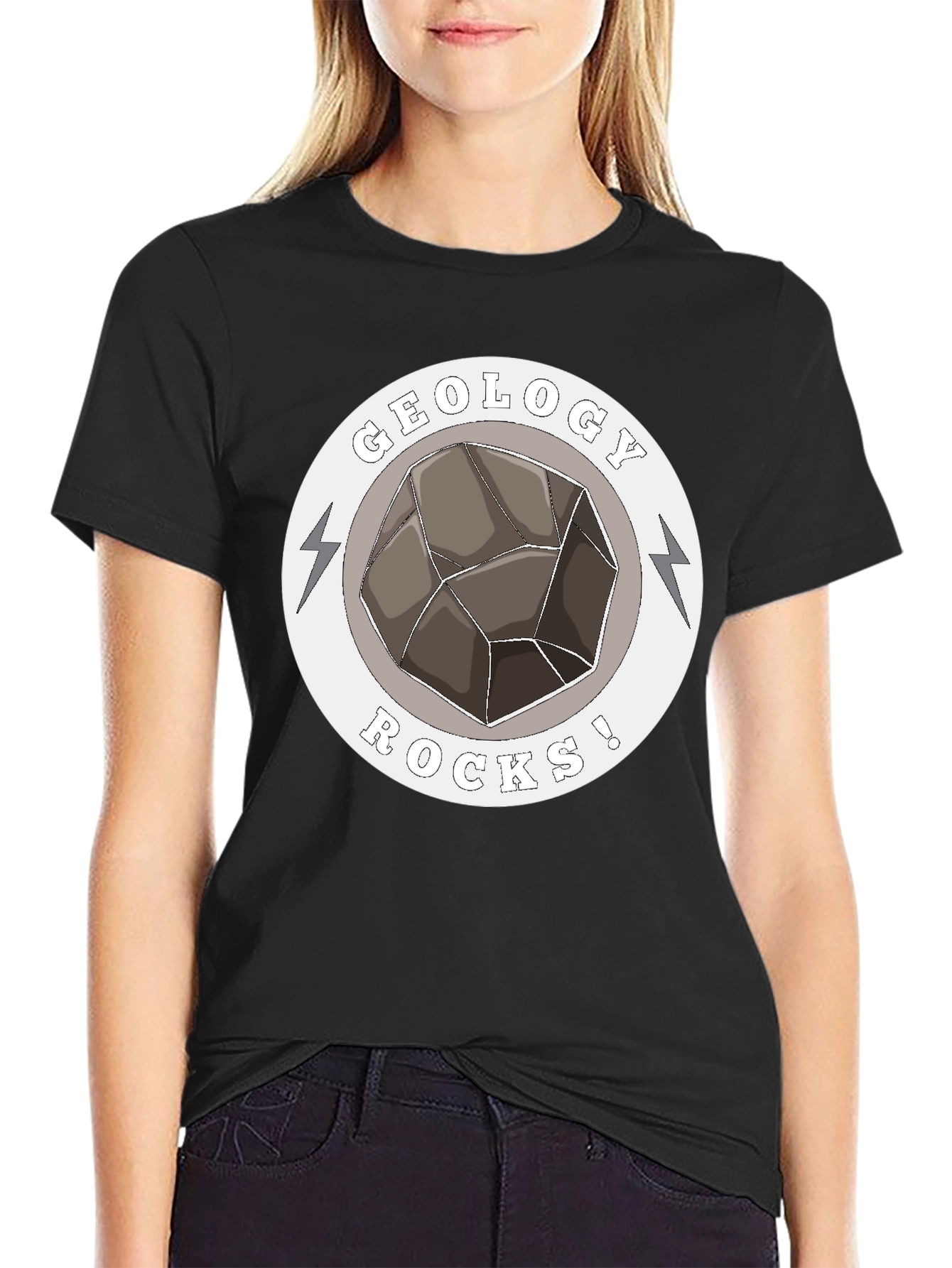 Geology Rocks! Graphic T-Shirt - Black