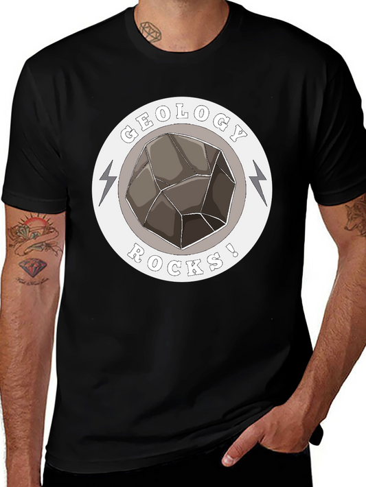 Geology Rocks! Graphic T-Shirt - Black