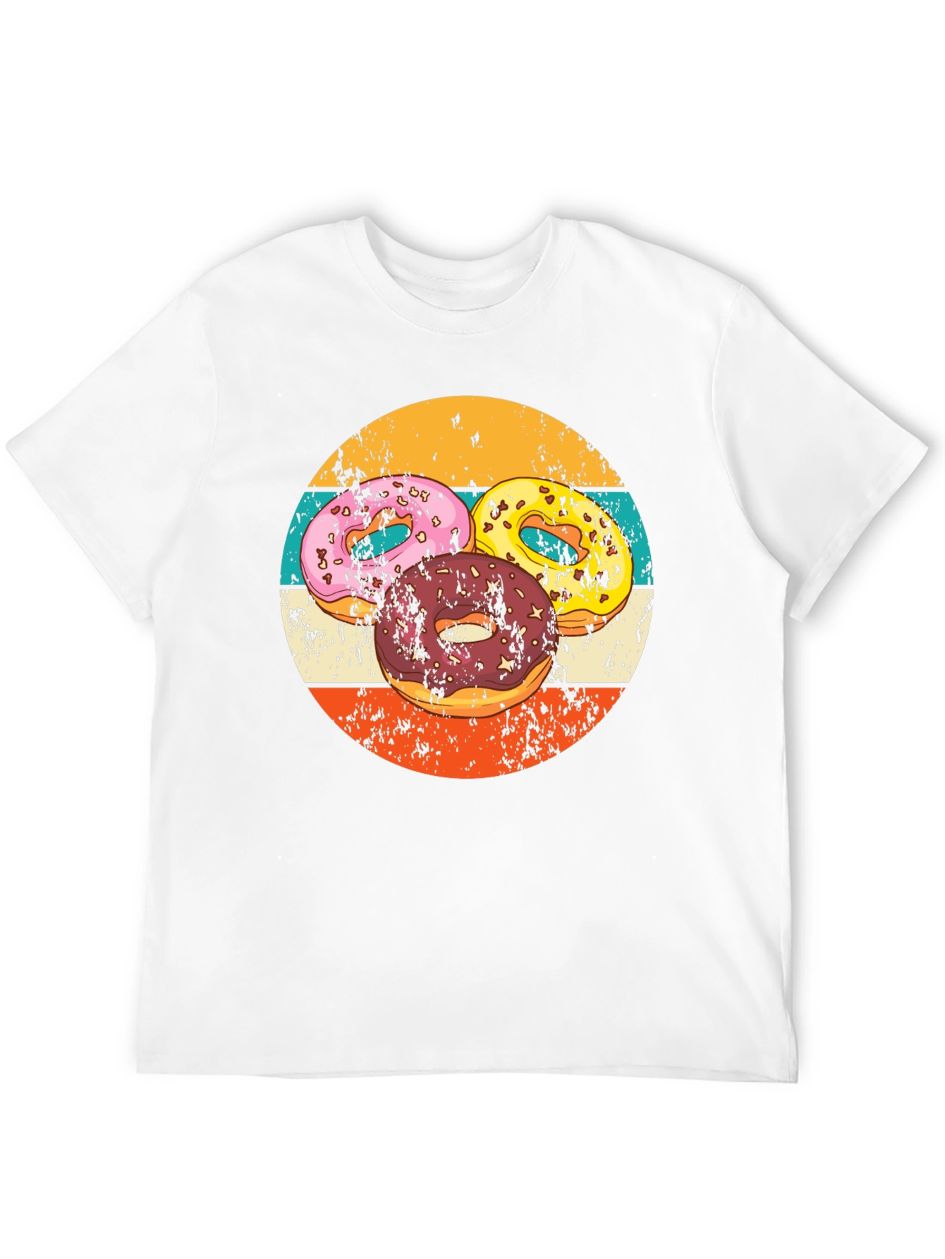 Retro Donut Graphic Tee - Black