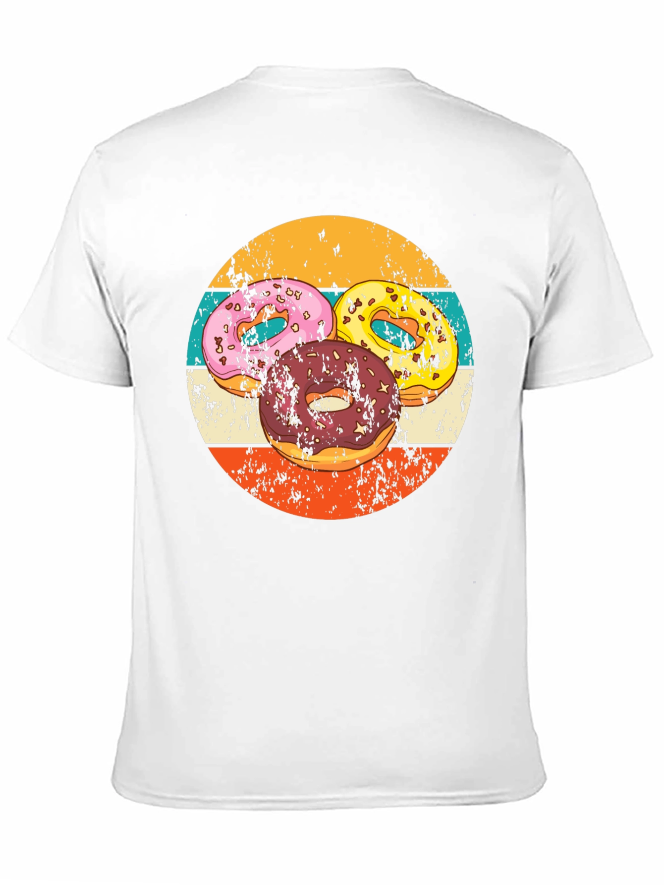 Retro Donut Graphic Tee - Black