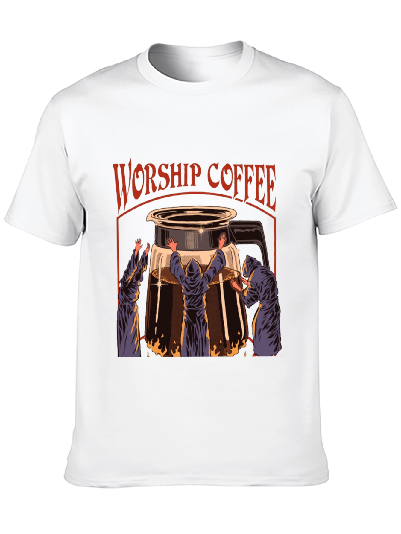 Worship Coffee Graphic T-Shirt Black