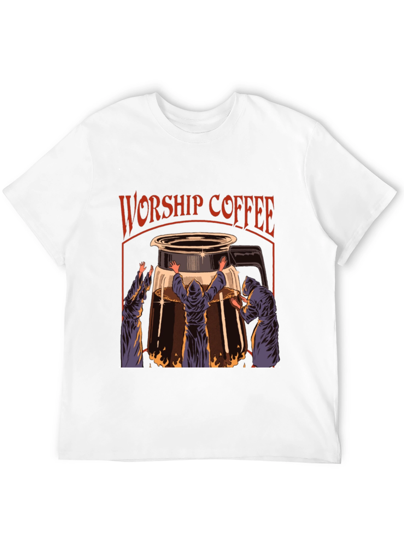 Worship Coffee Graphic T-Shirt Black