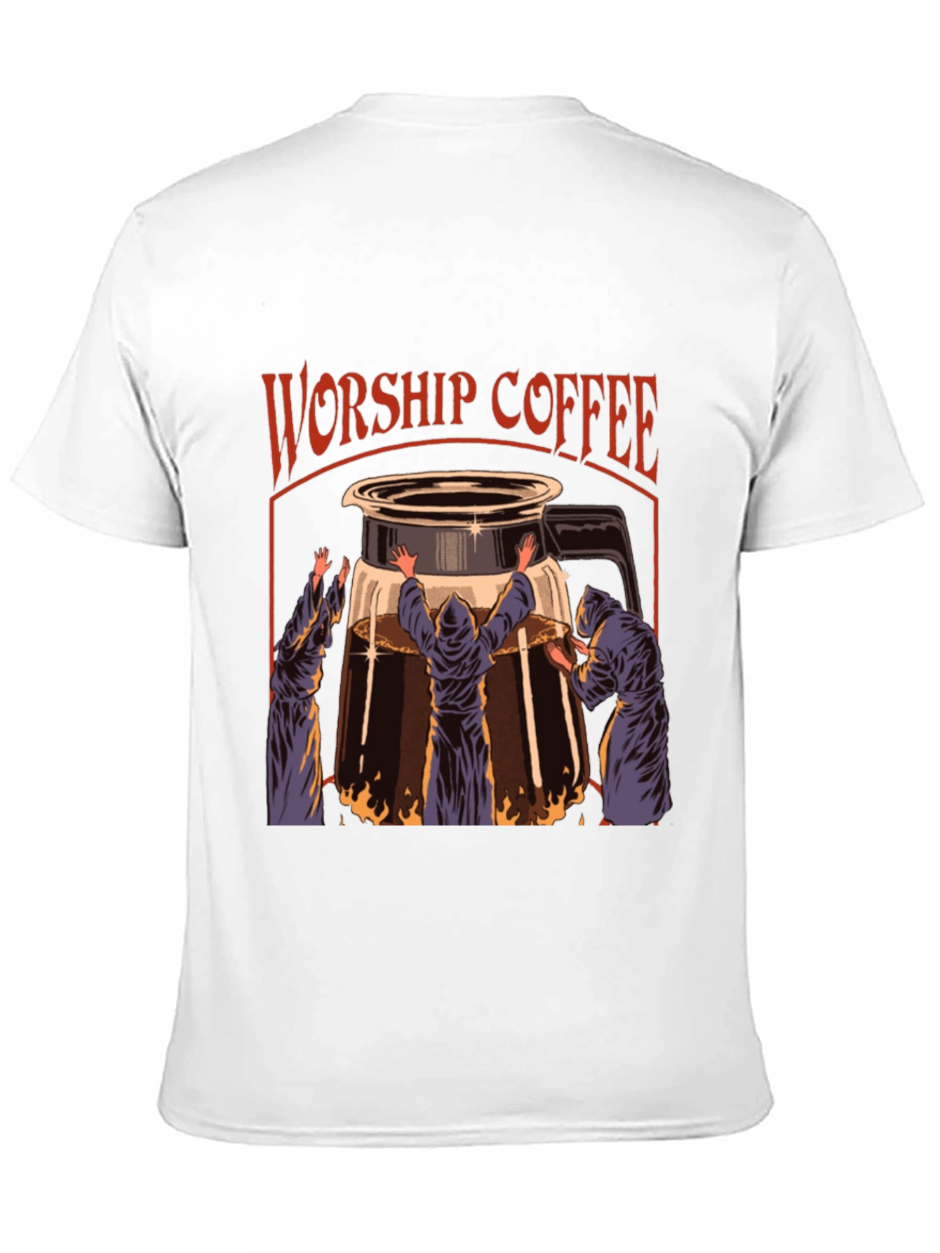 Worship Coffee Graphic T-Shirt Black