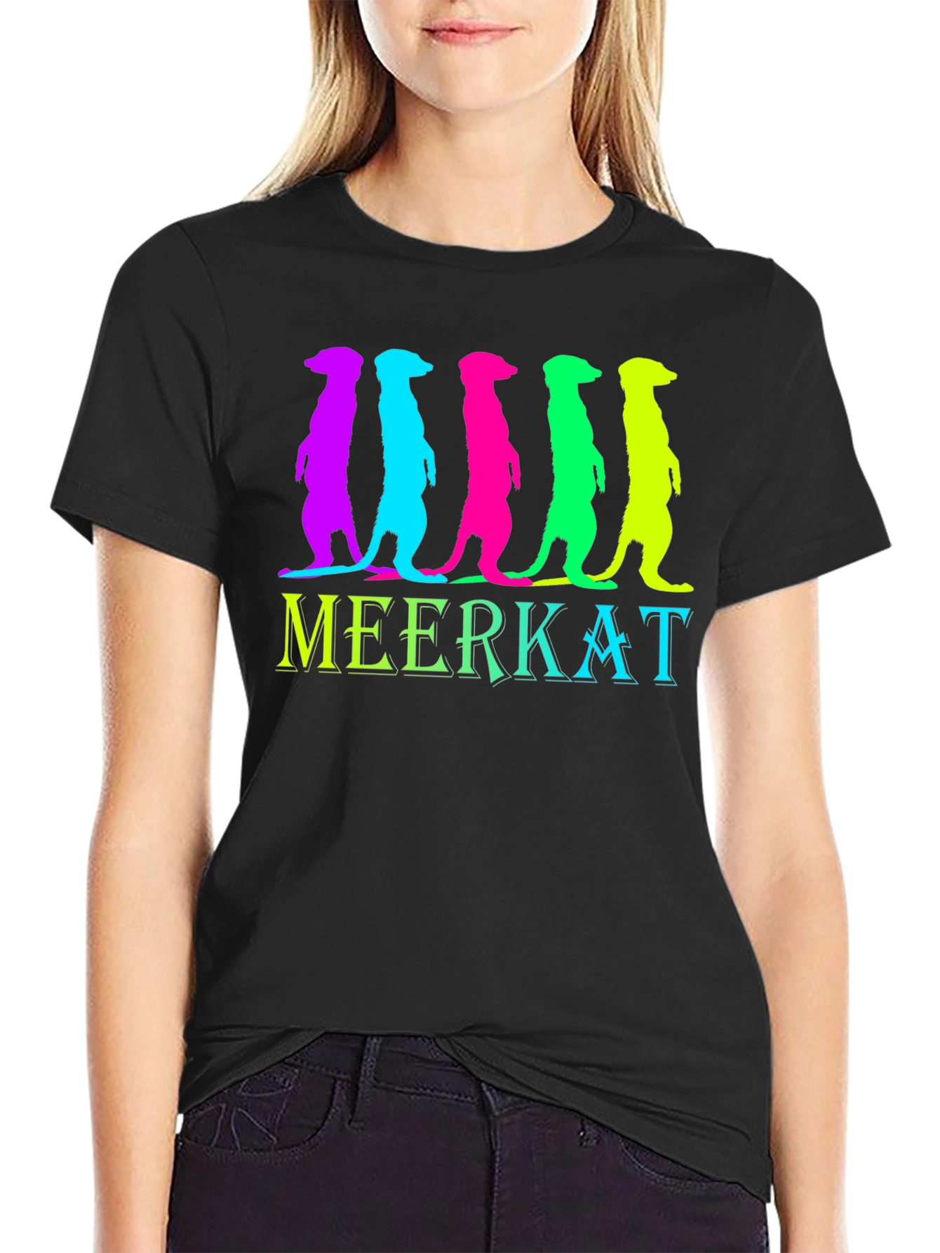 Vibrant Meerkat Graphic Tee - Unique Design