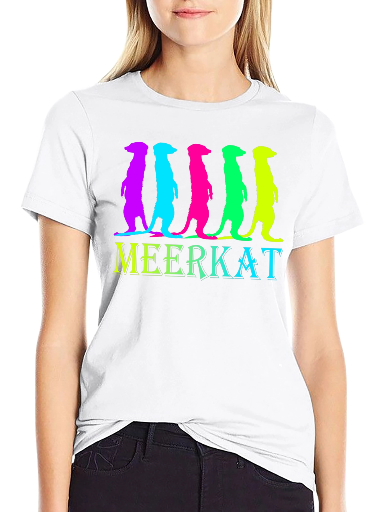 Vibrant Meerkat Graphic Tee - Unique Design