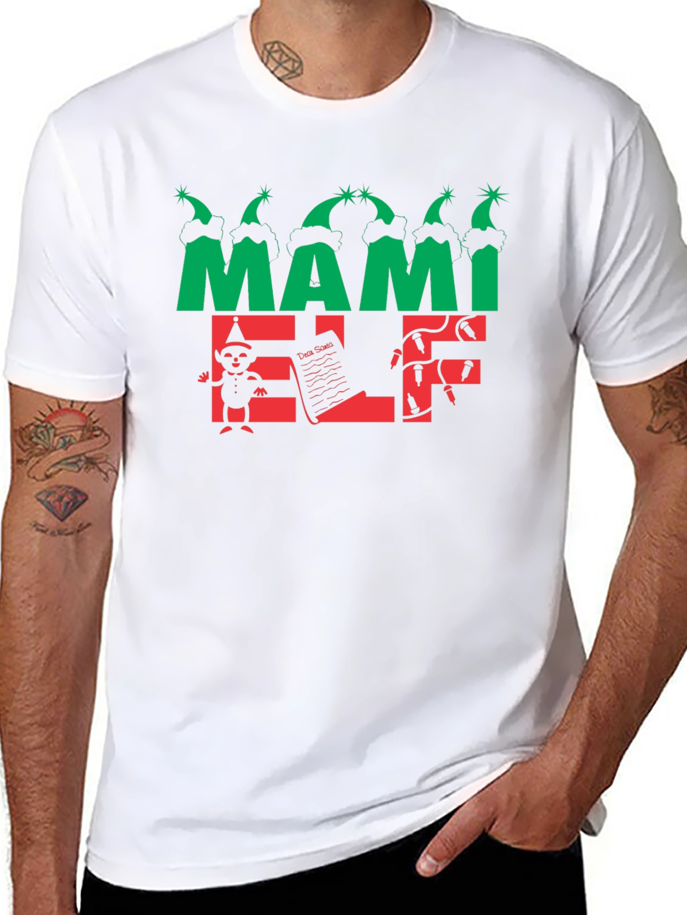 Mami Elf T-Shirt - Holiday Festive Wear