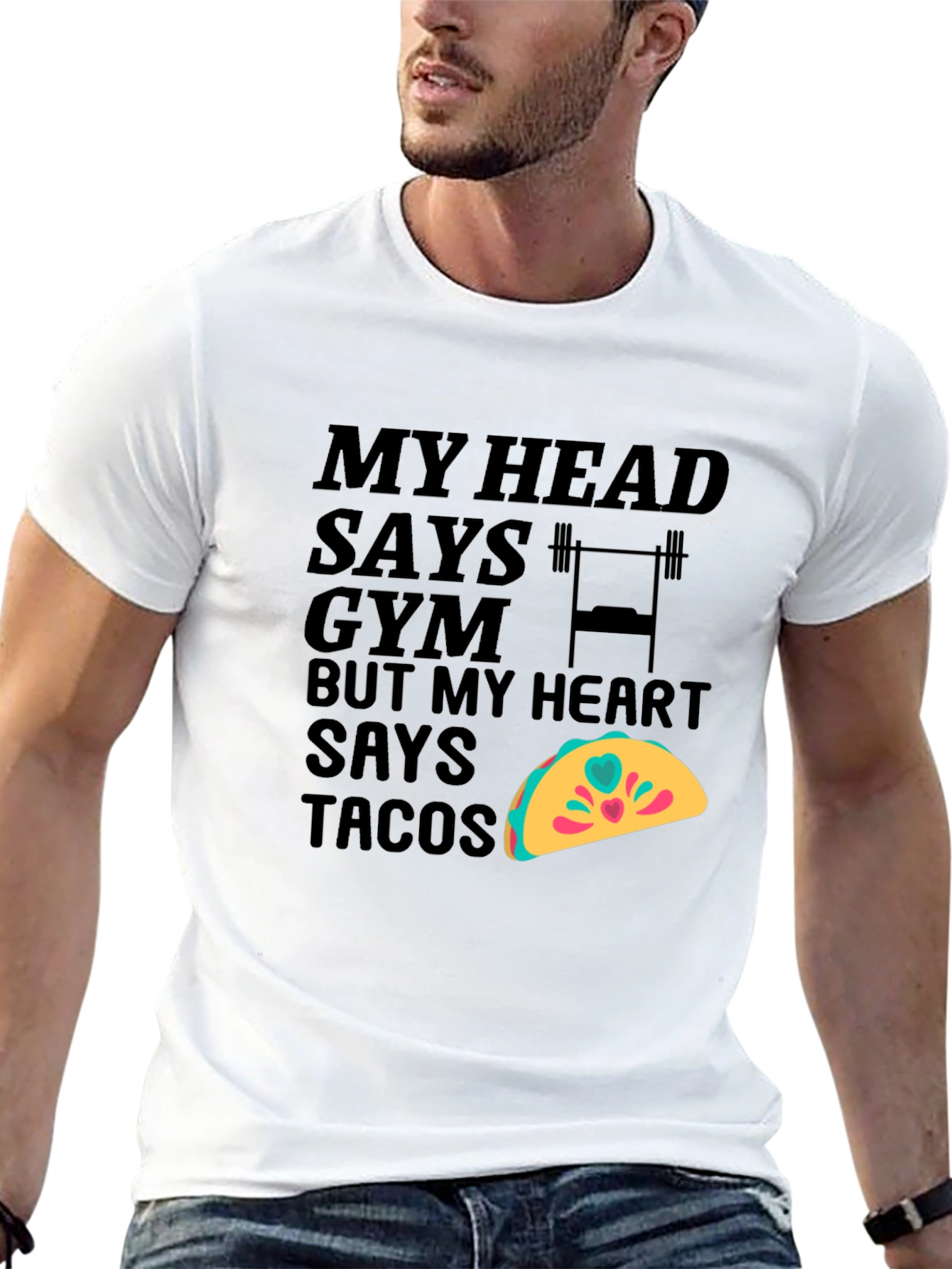 Gym & Tacos Funny T-Shirt