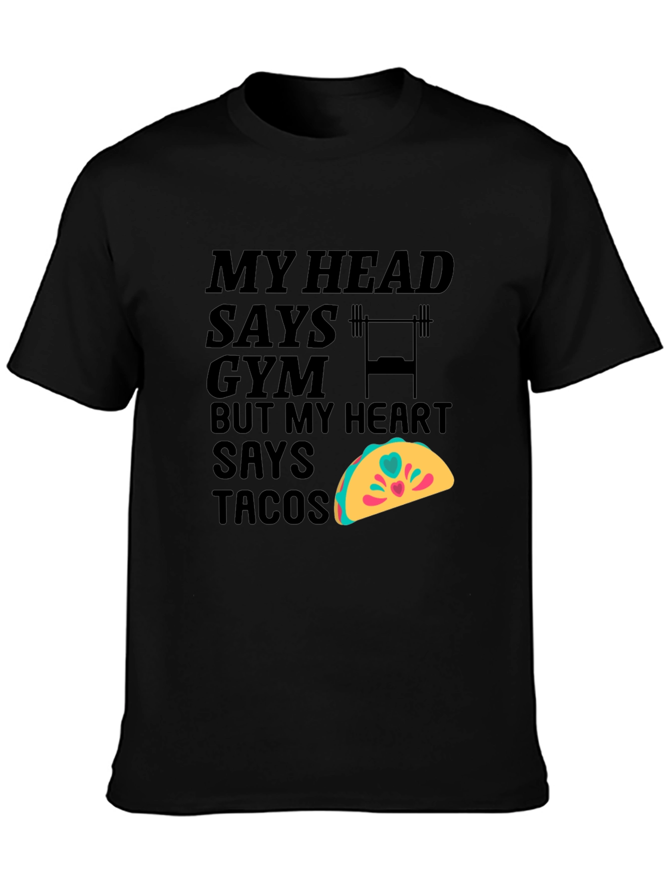 Gym & Tacos Funny T-Shirt