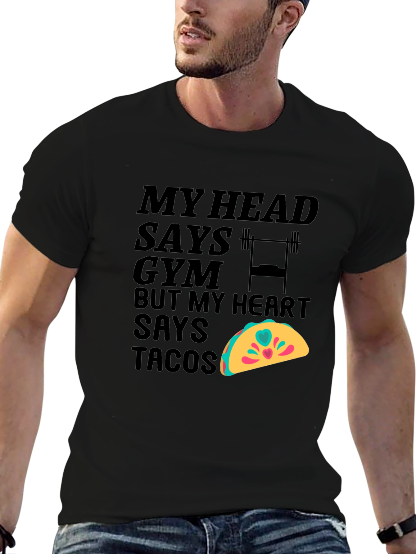Gym & Tacos Funny T-Shirt