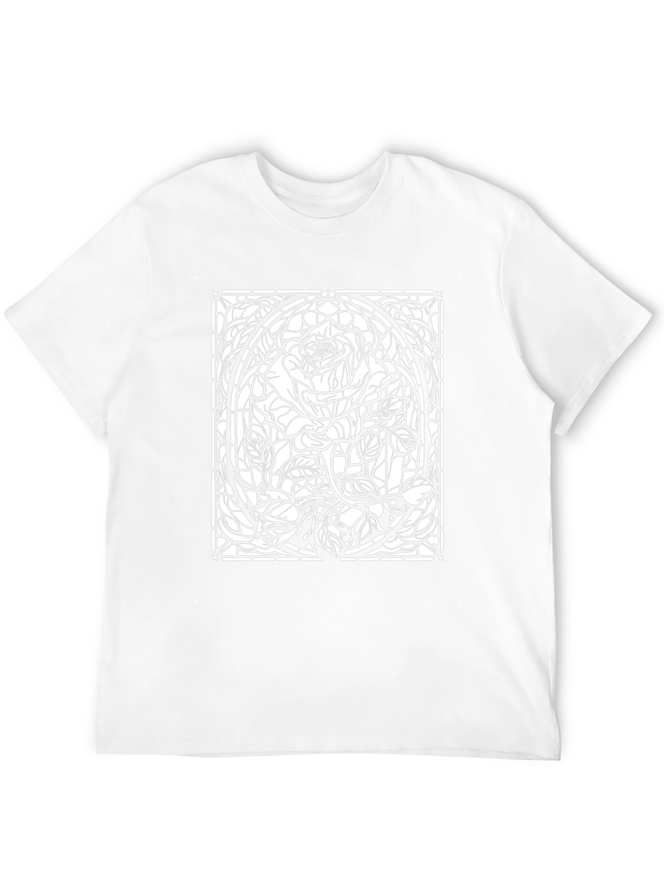 Rose Stained Glass Graphic T-Shirt