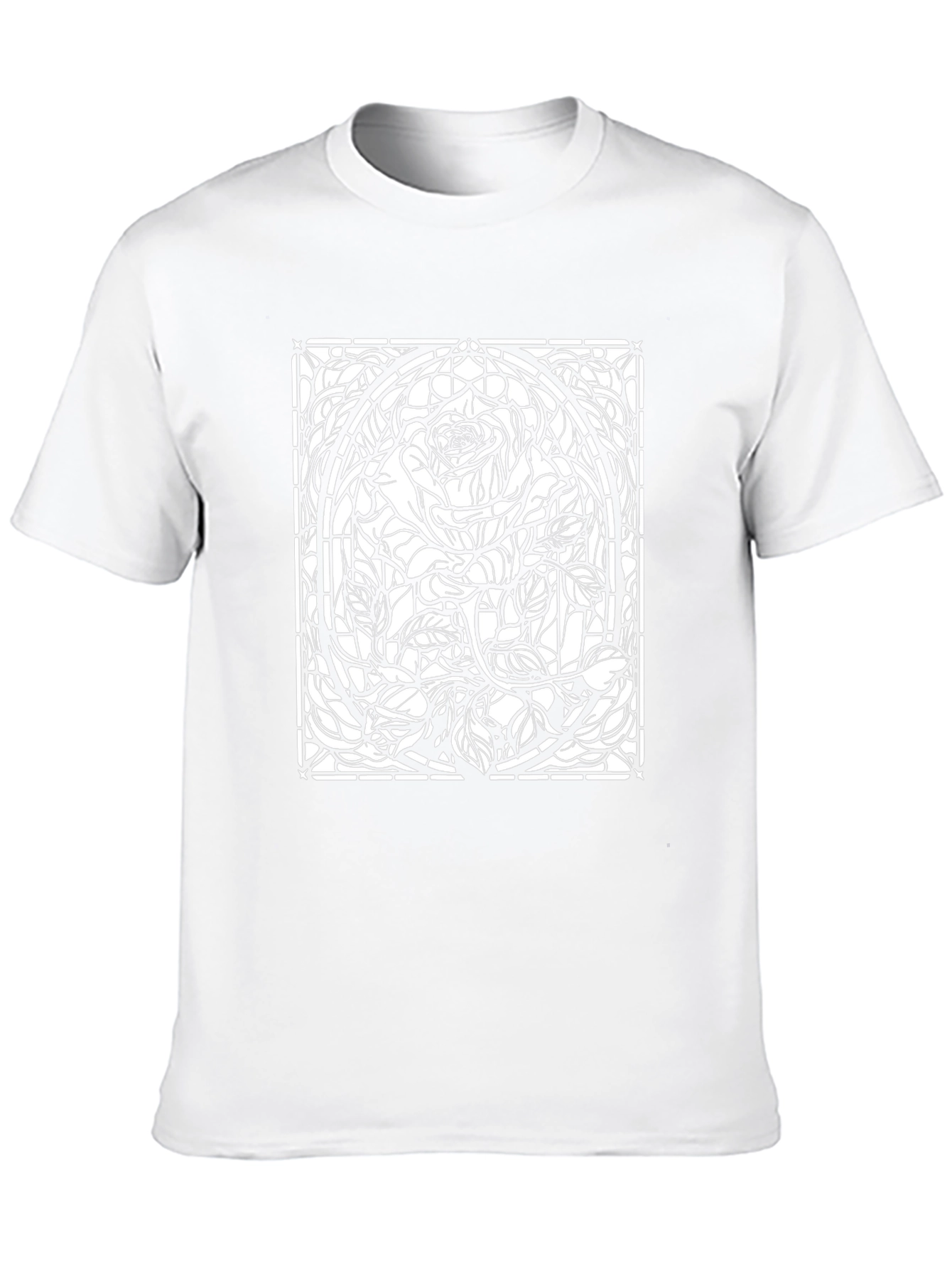 Rose Stained Glass Graphic T-Shirt