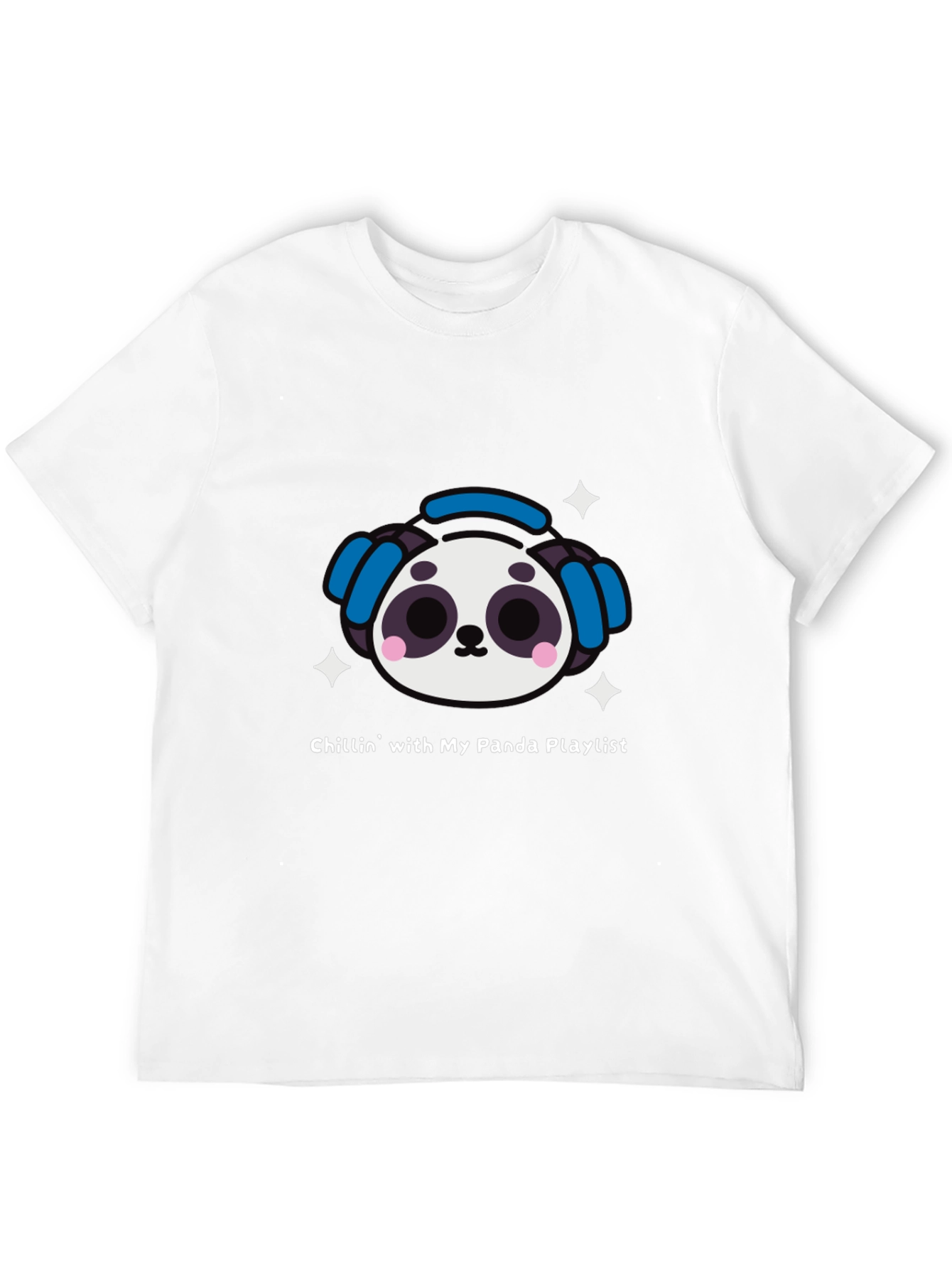 Panda Playlist T-Shirt - Chill Vibes