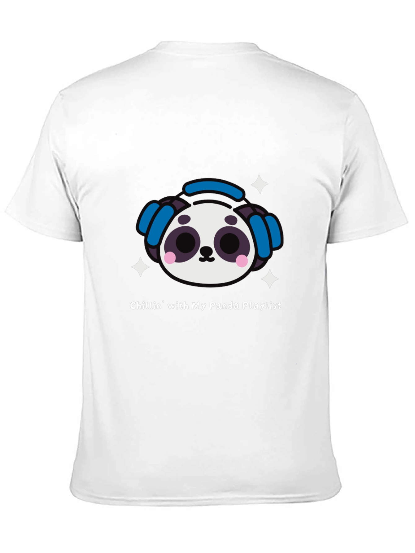 Panda Playlist T-Shirt - Chill Vibes