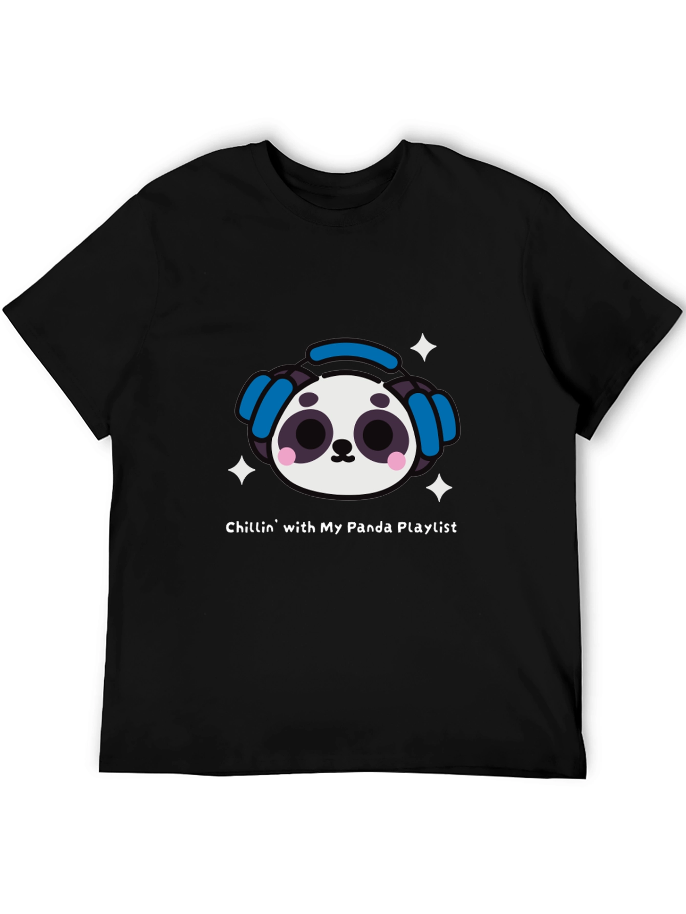 Panda Playlist T-Shirt - Chill Vibes