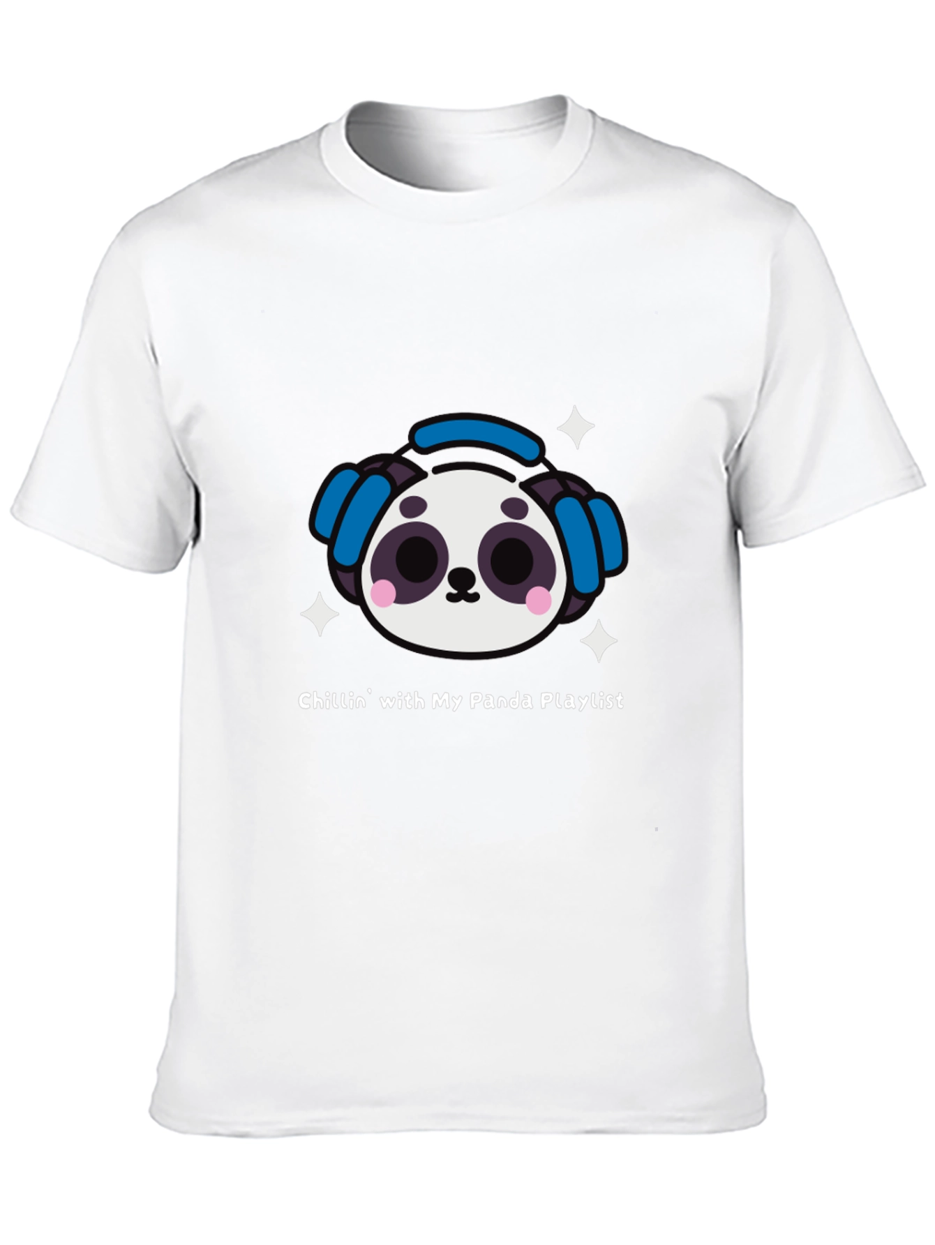 Panda Playlist T-Shirt - Chill Vibes