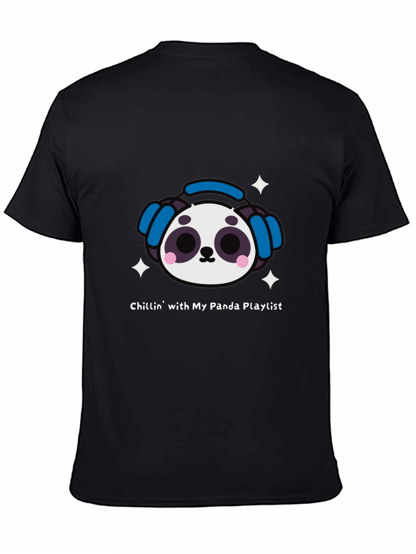 Panda Playlist T-Shirt - Chill Vibes