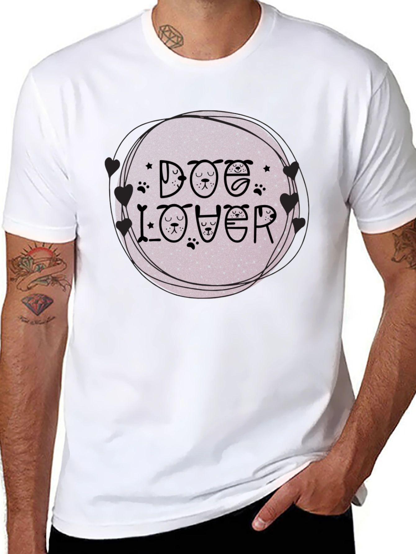 Dog Lover Graphic Tee - Unique Pet Design