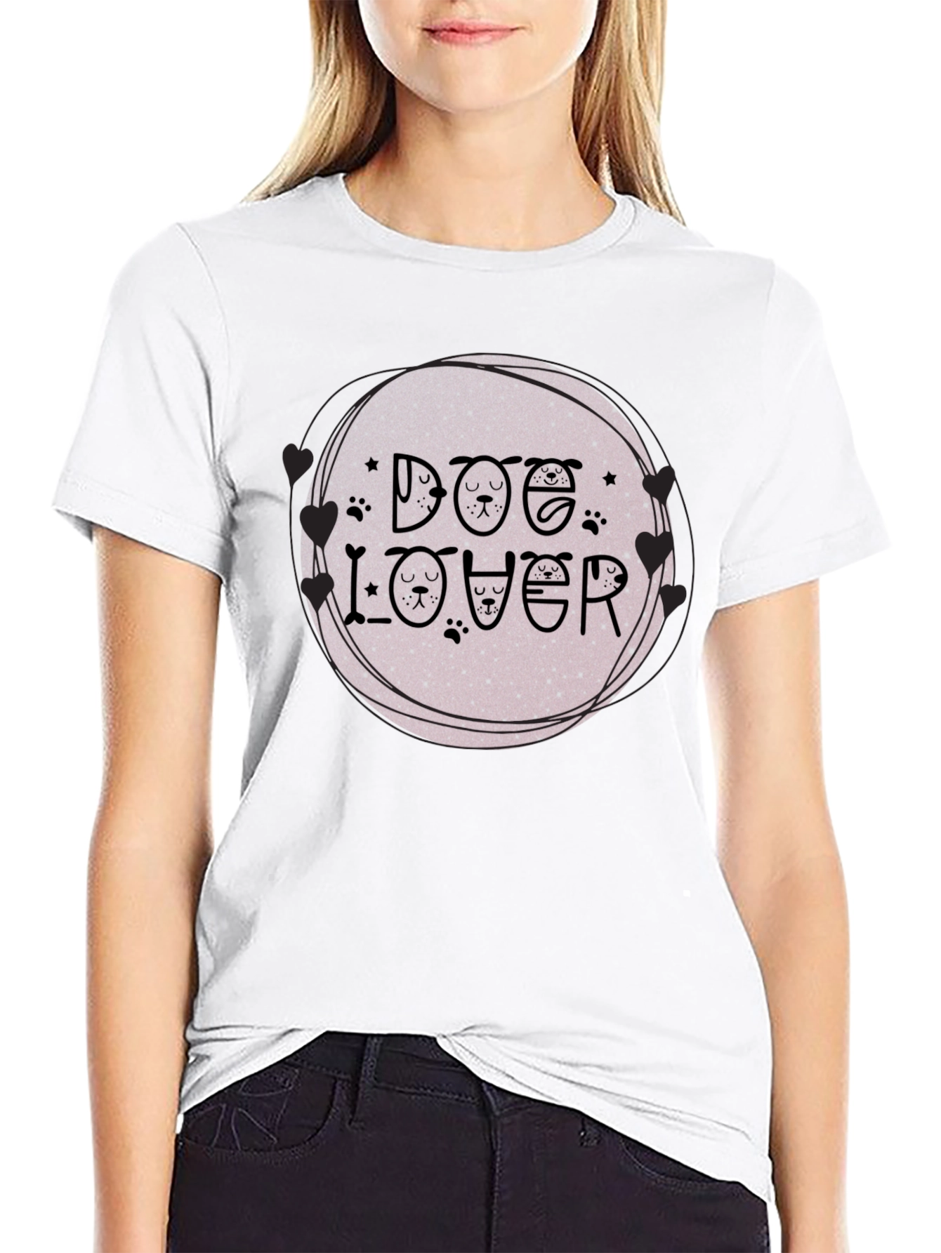 Dog Lover Graphic Tee - Unique Pet Design