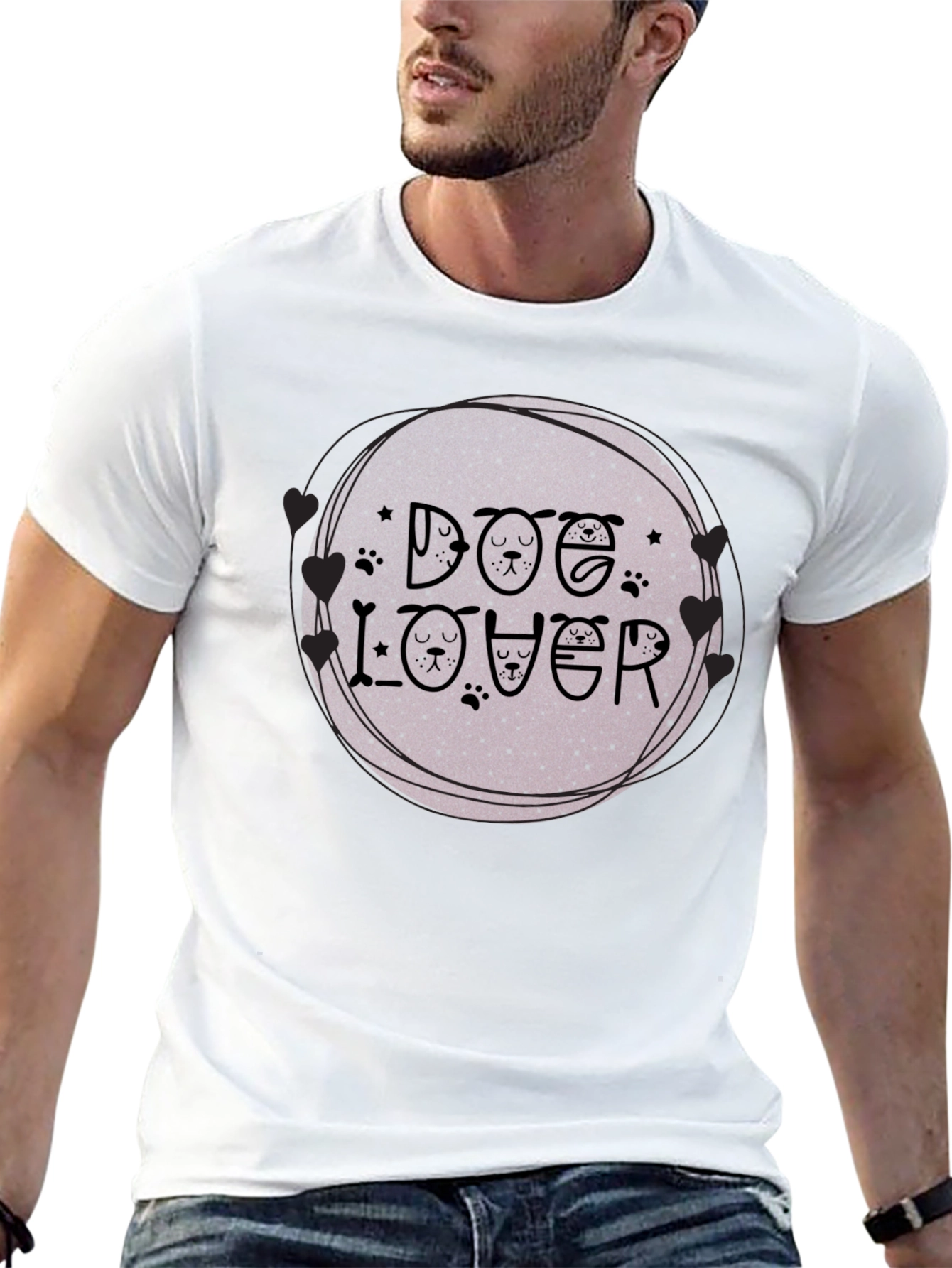 Dog Lover Graphic Tee - Unique Pet Design