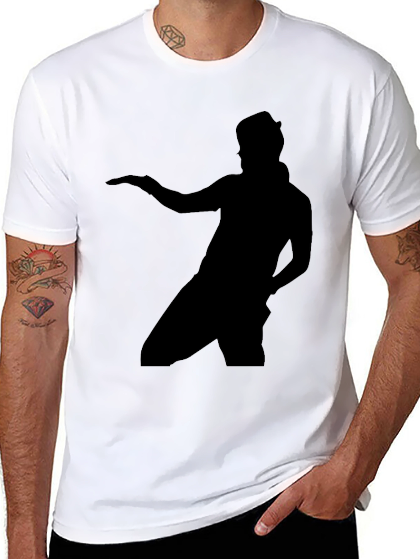 Michael Jackson Silhouette Black T-Shirt