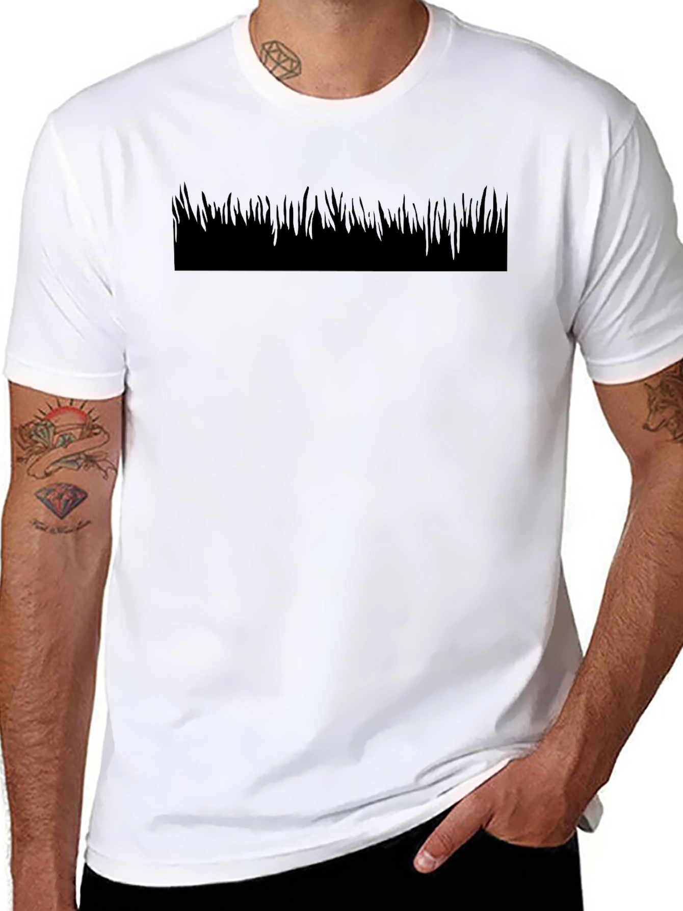 Black Graphic Tee - Minimalist Style