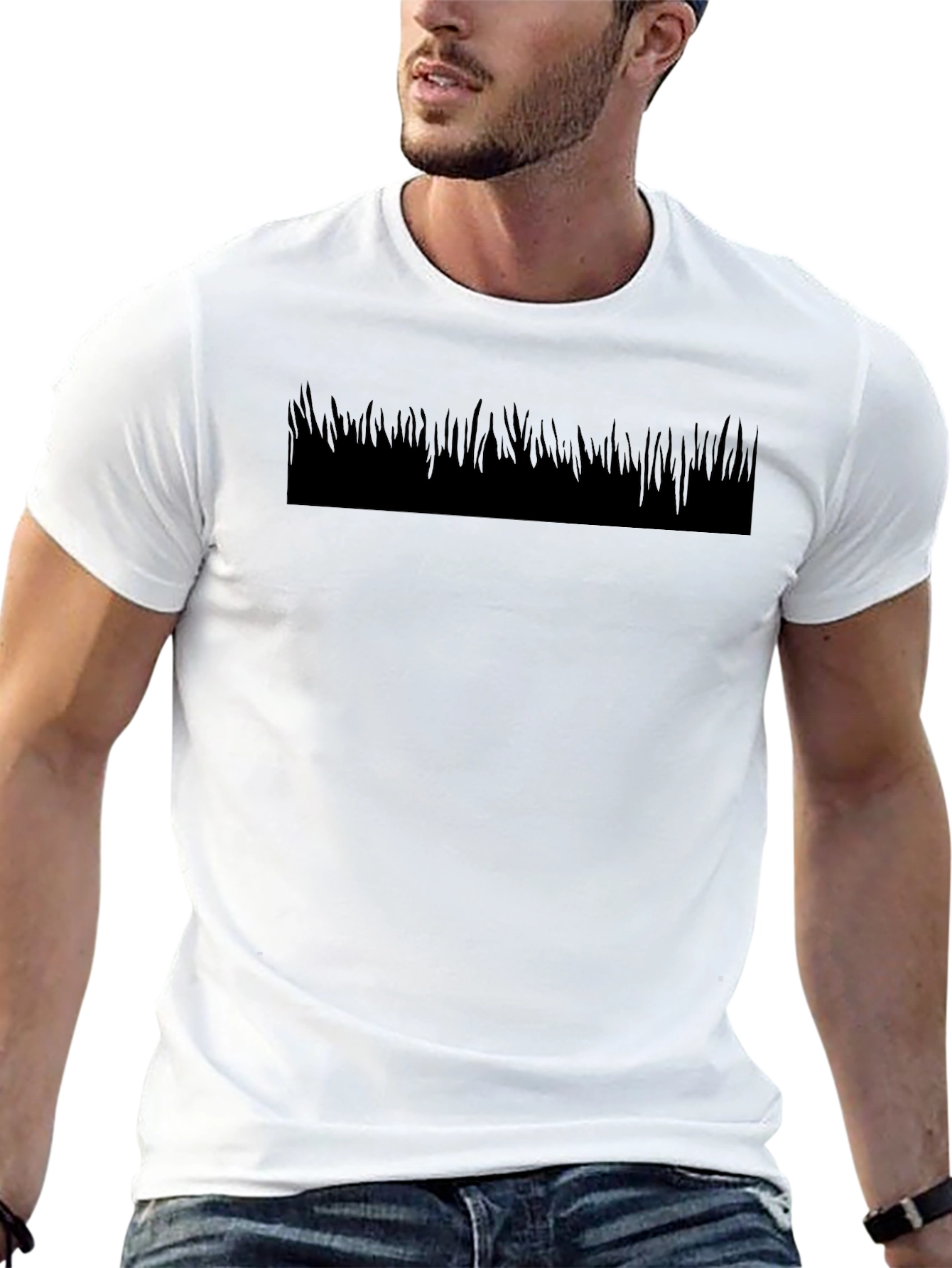 Black Graphic Tee - Minimalist Style