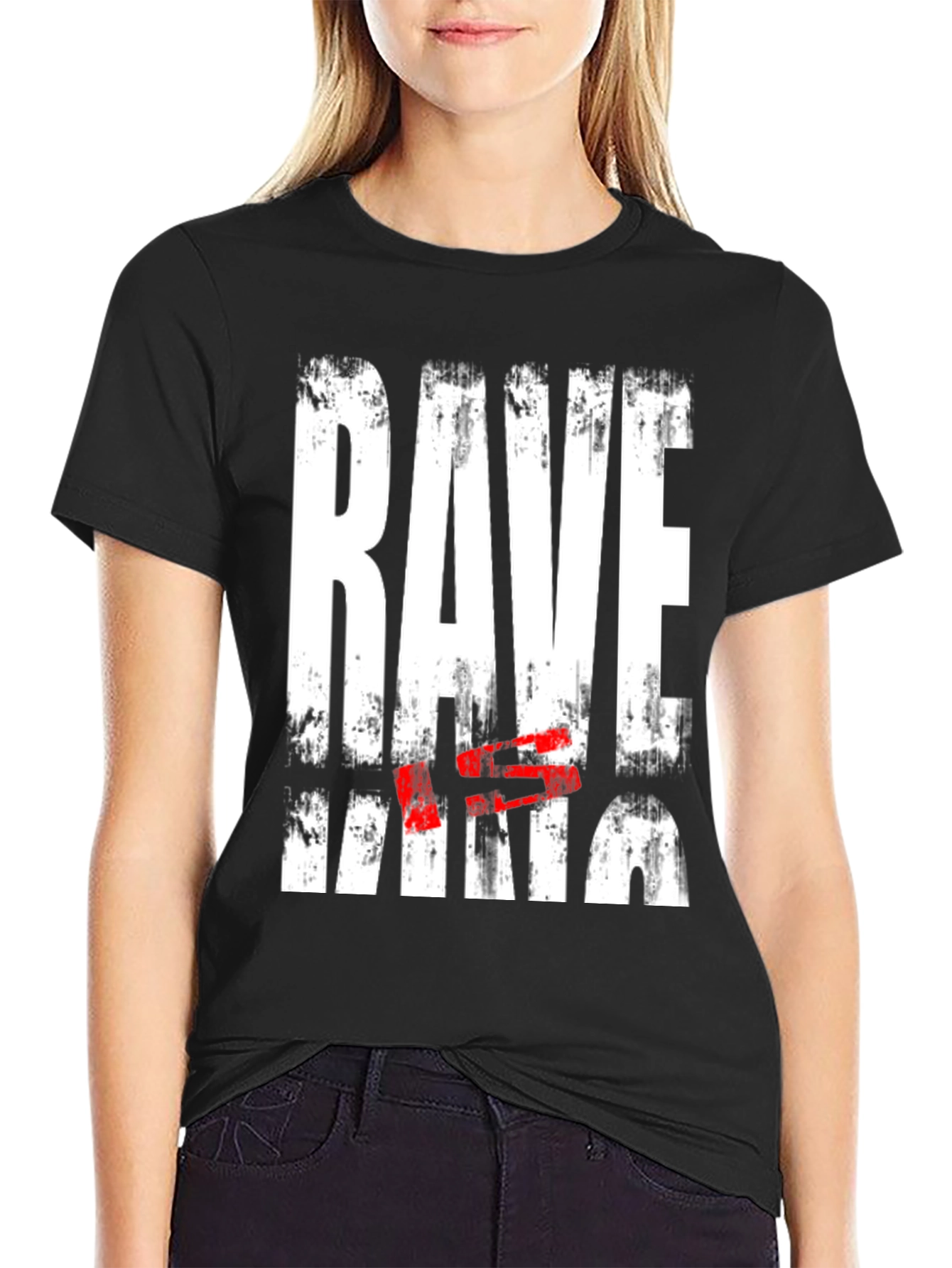 Rave King Graphic Tee - Grunge Style