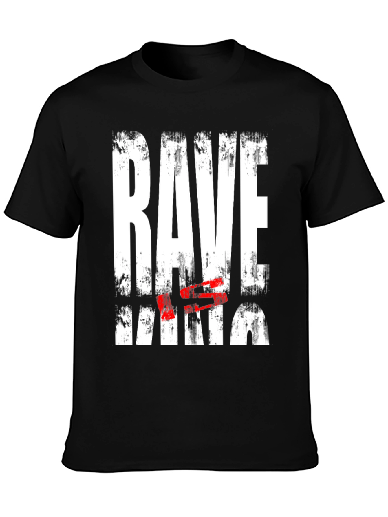 Rave King Graphic Tee - Grunge Style