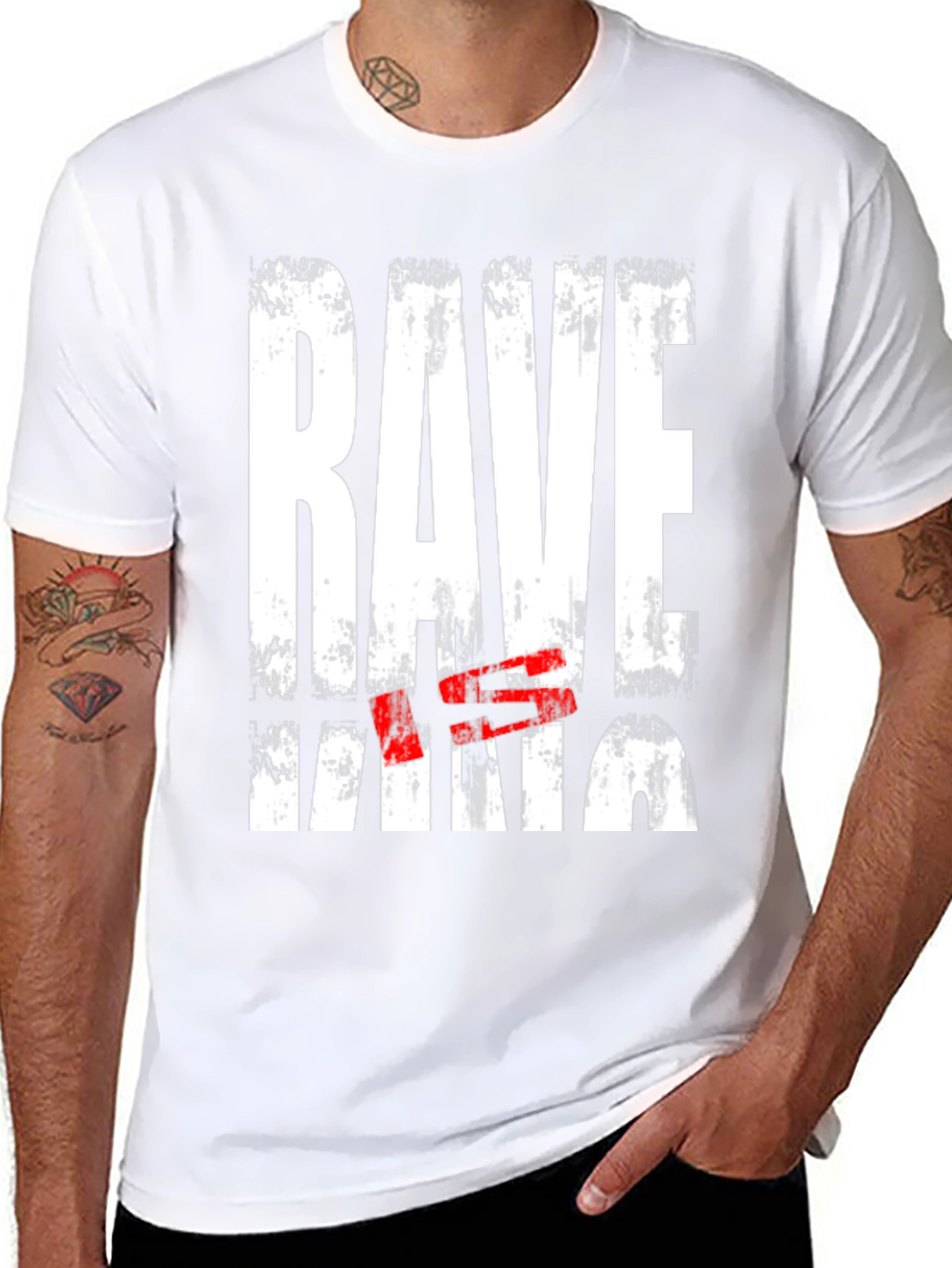 Rave King Graphic Tee - Grunge Style