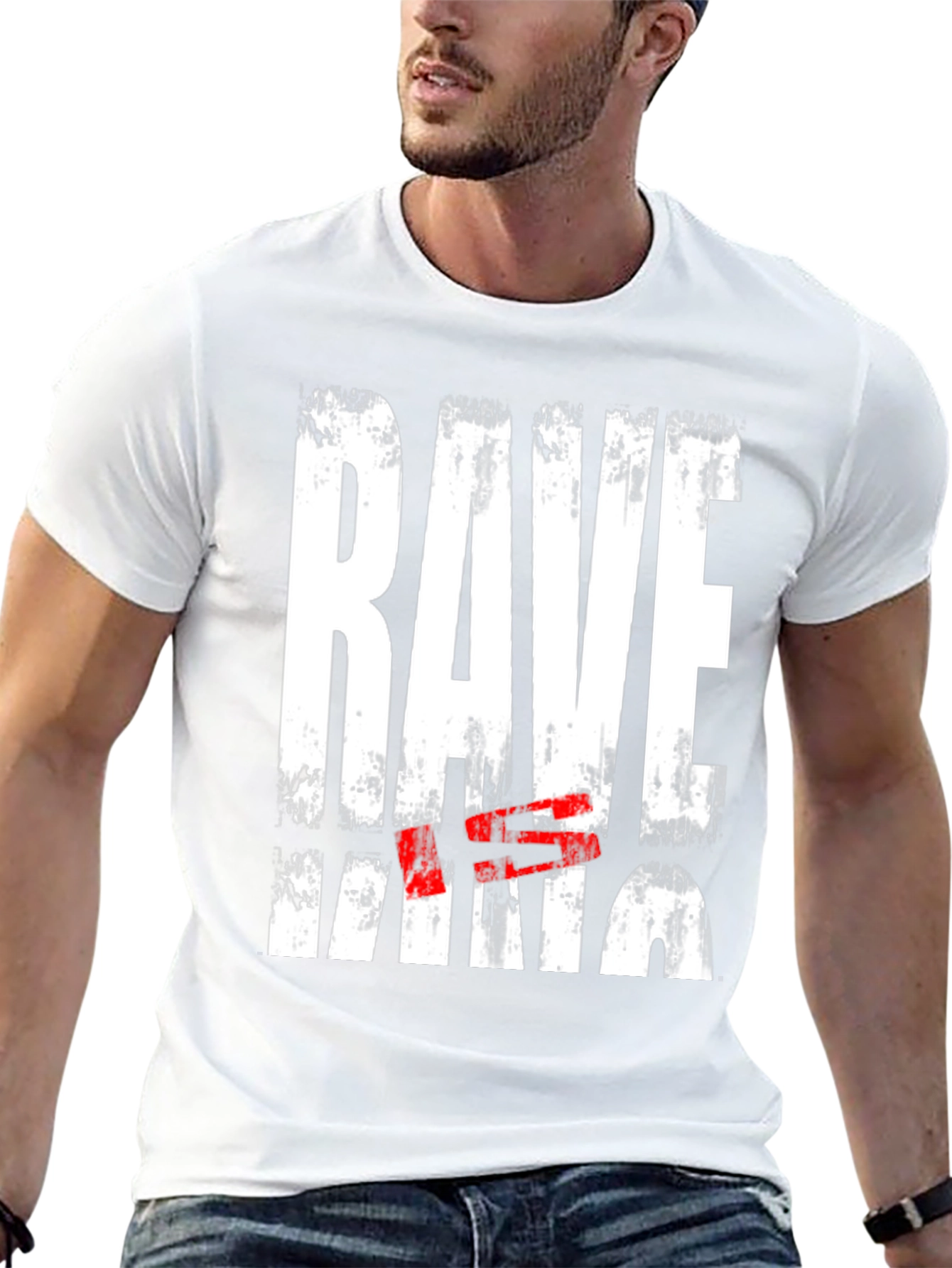 Rave King Graphic Tee - Grunge Style