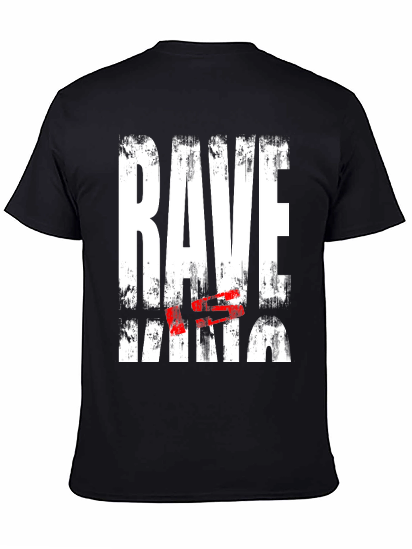 Rave King Graphic Tee - Grunge Style