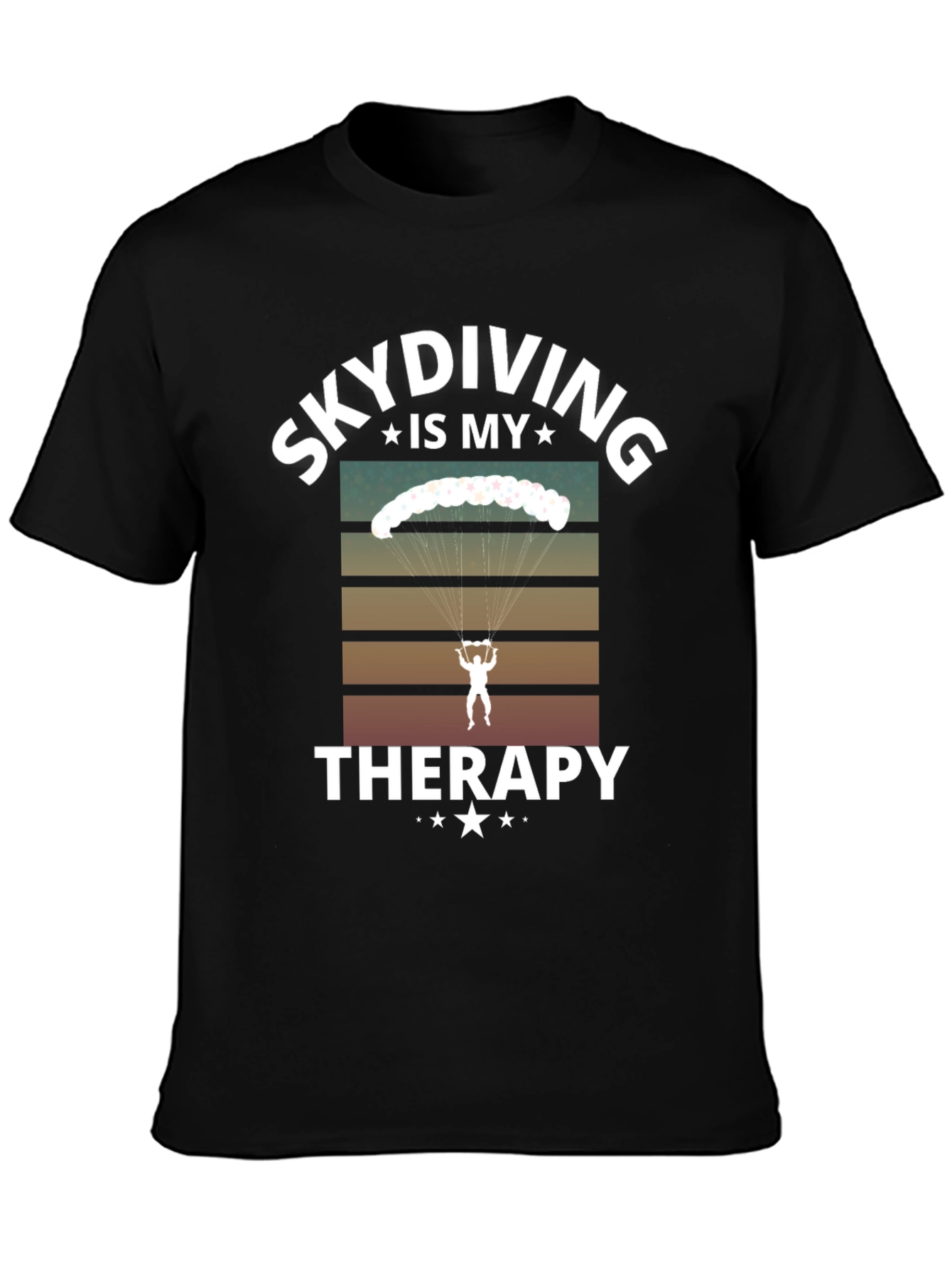 Skydiving Is My Therapy Graphic T-Shirt