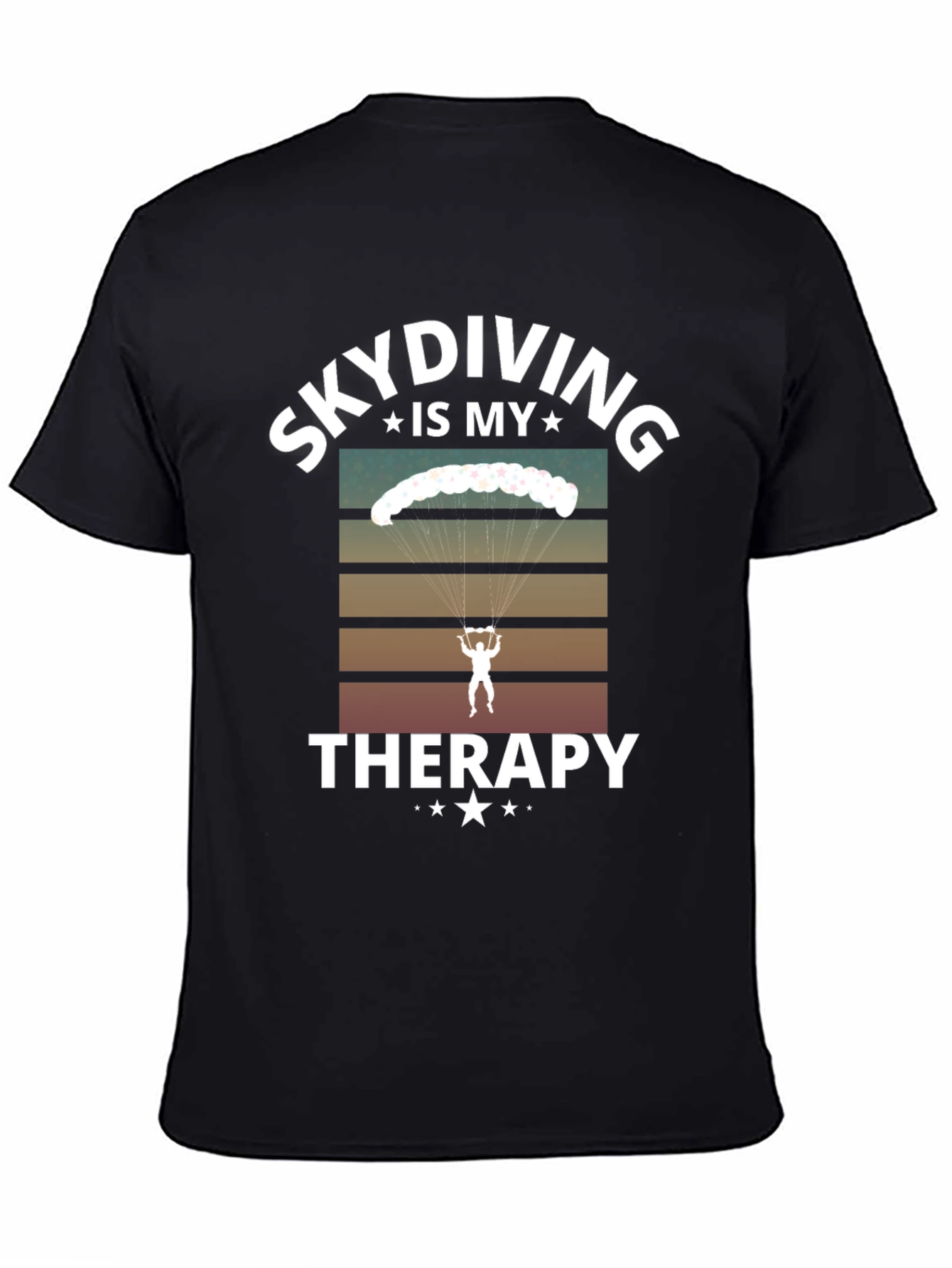 Skydiving Is My Therapy Graphic T-Shirt