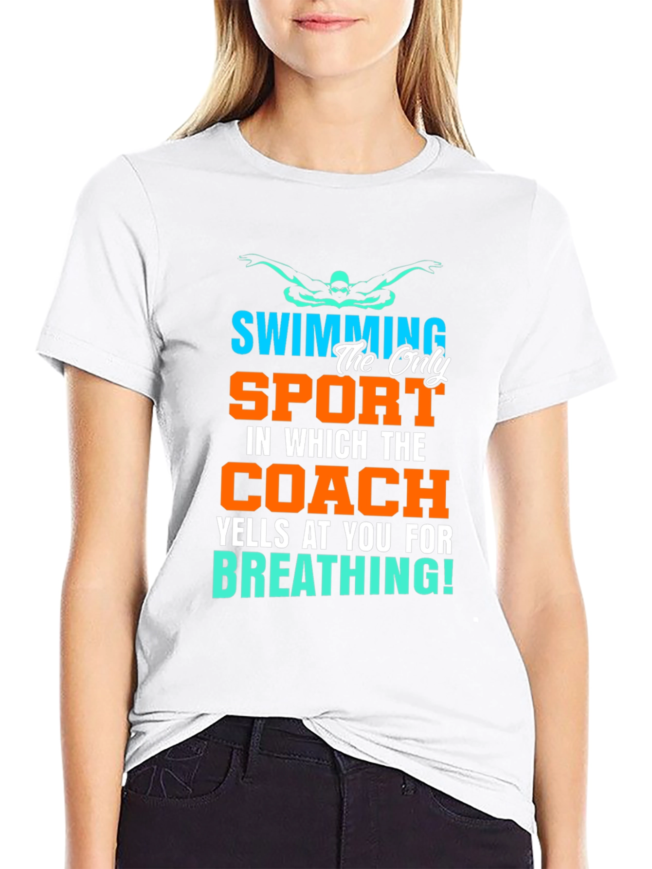 Funny Swimming Coach T-Shirt for Swimmers