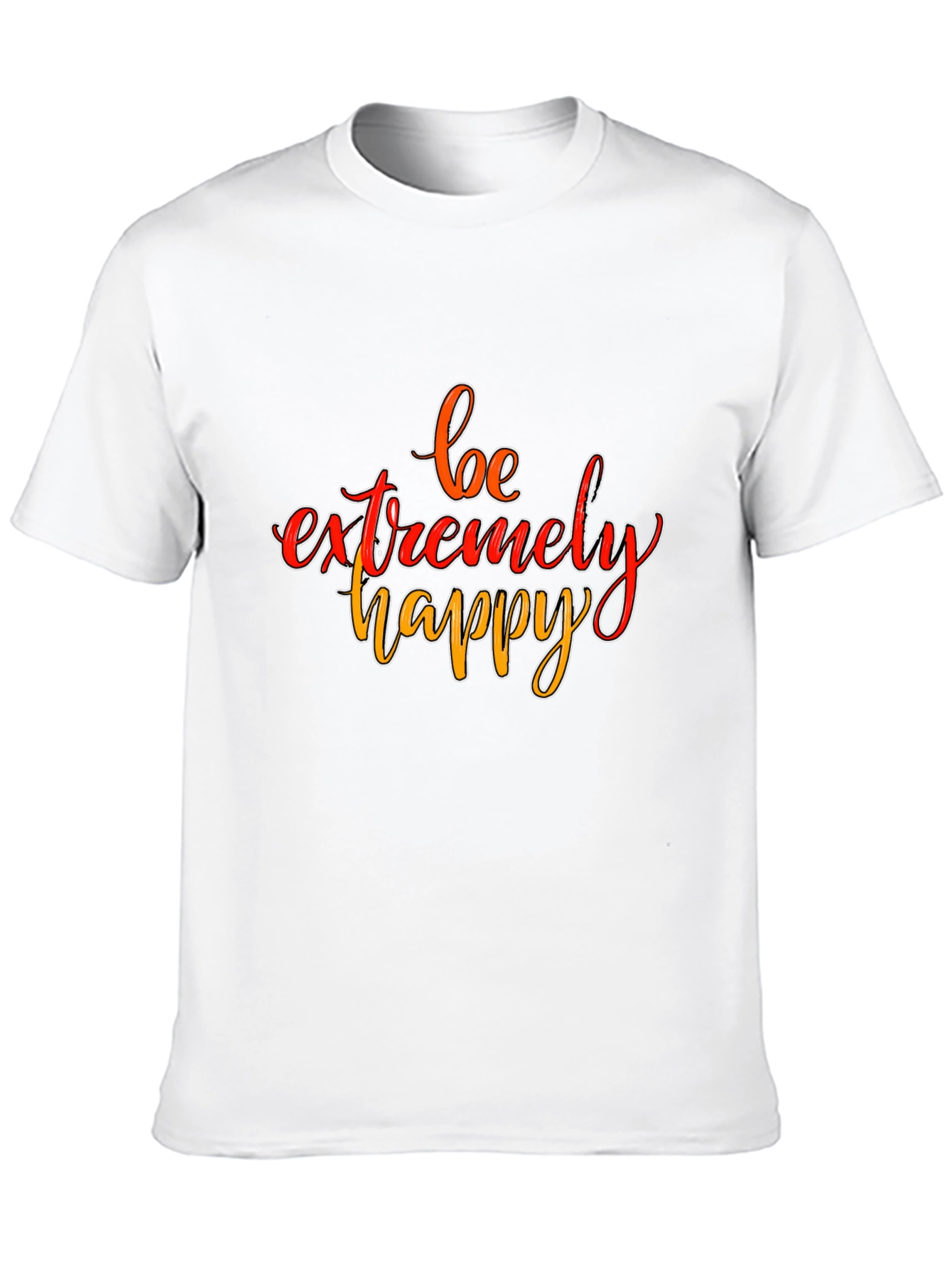 Be Extremely Happy Graphic Tee - Black