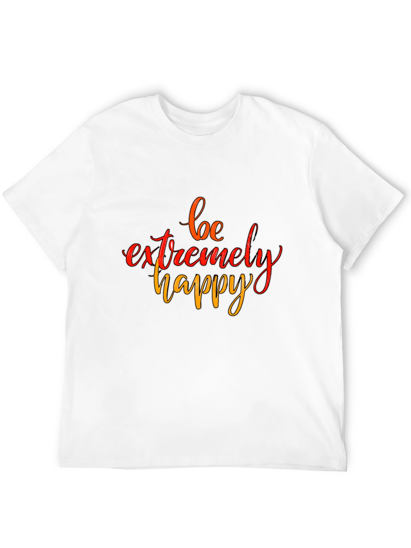 Be Extremely Happy Graphic Tee - Black
