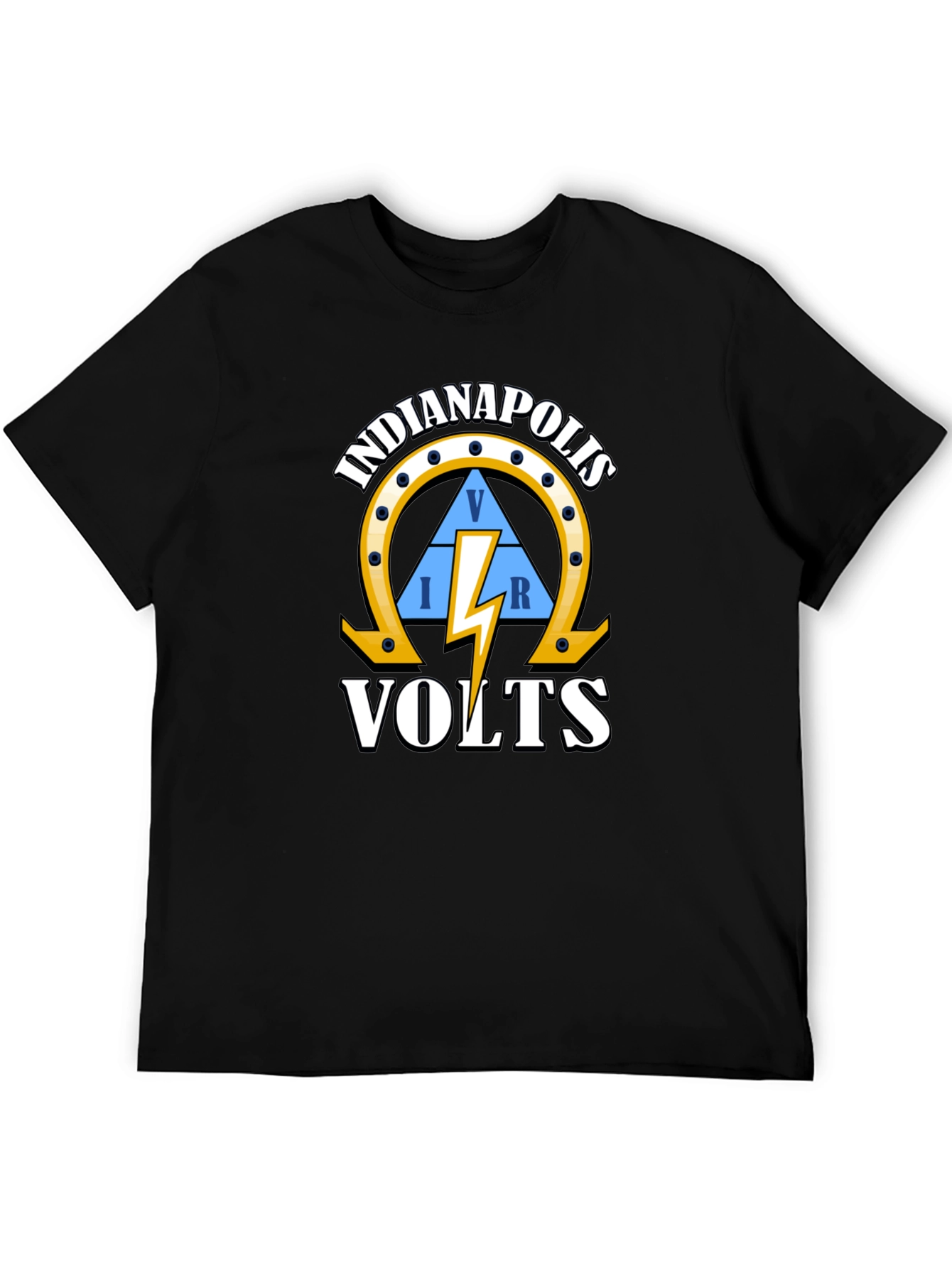 Indianapolis VOLTS Black Graphic T-Shirt