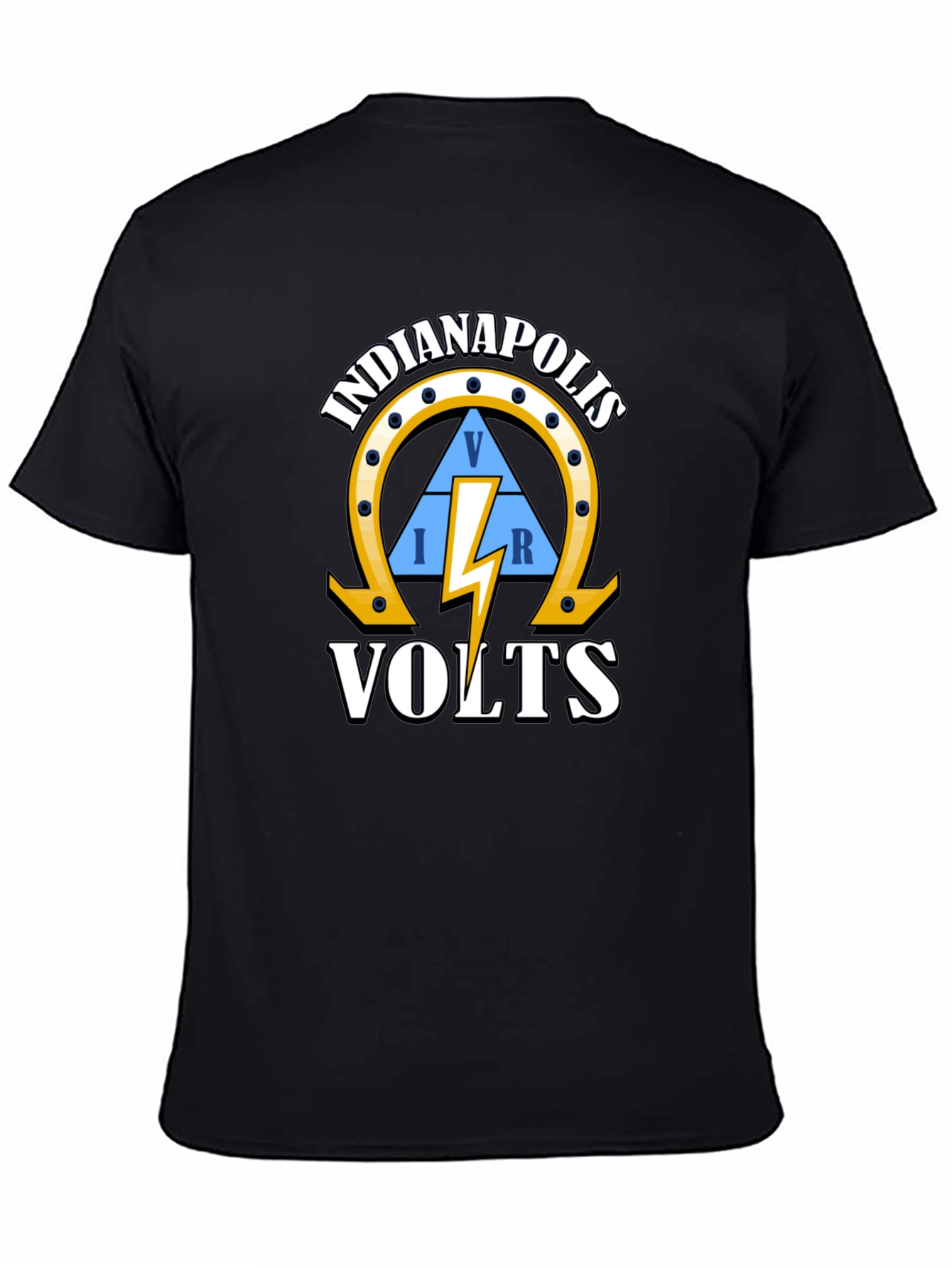Indianapolis VOLTS Black Graphic T-Shirt