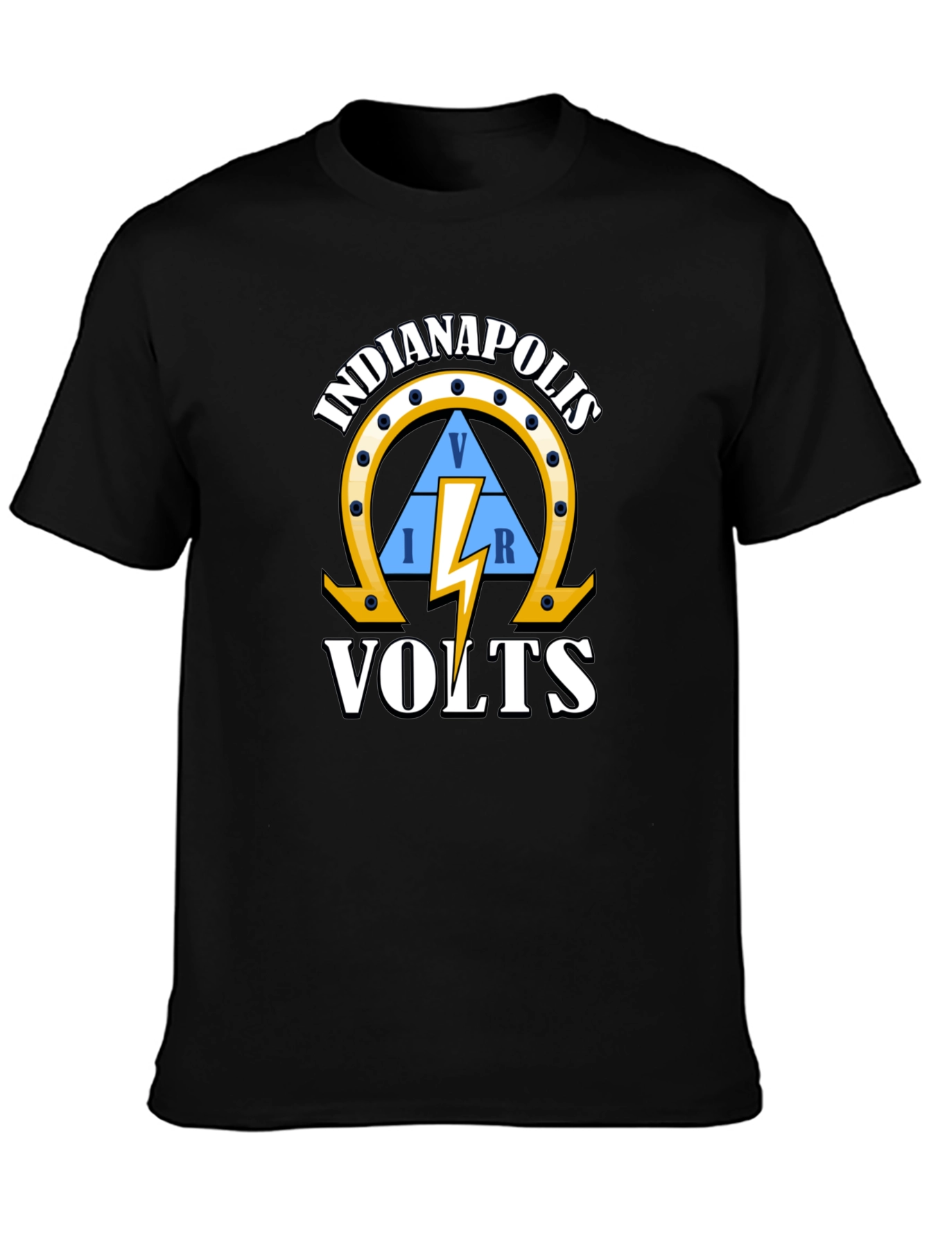Indianapolis VOLTS Black Graphic T-Shirt