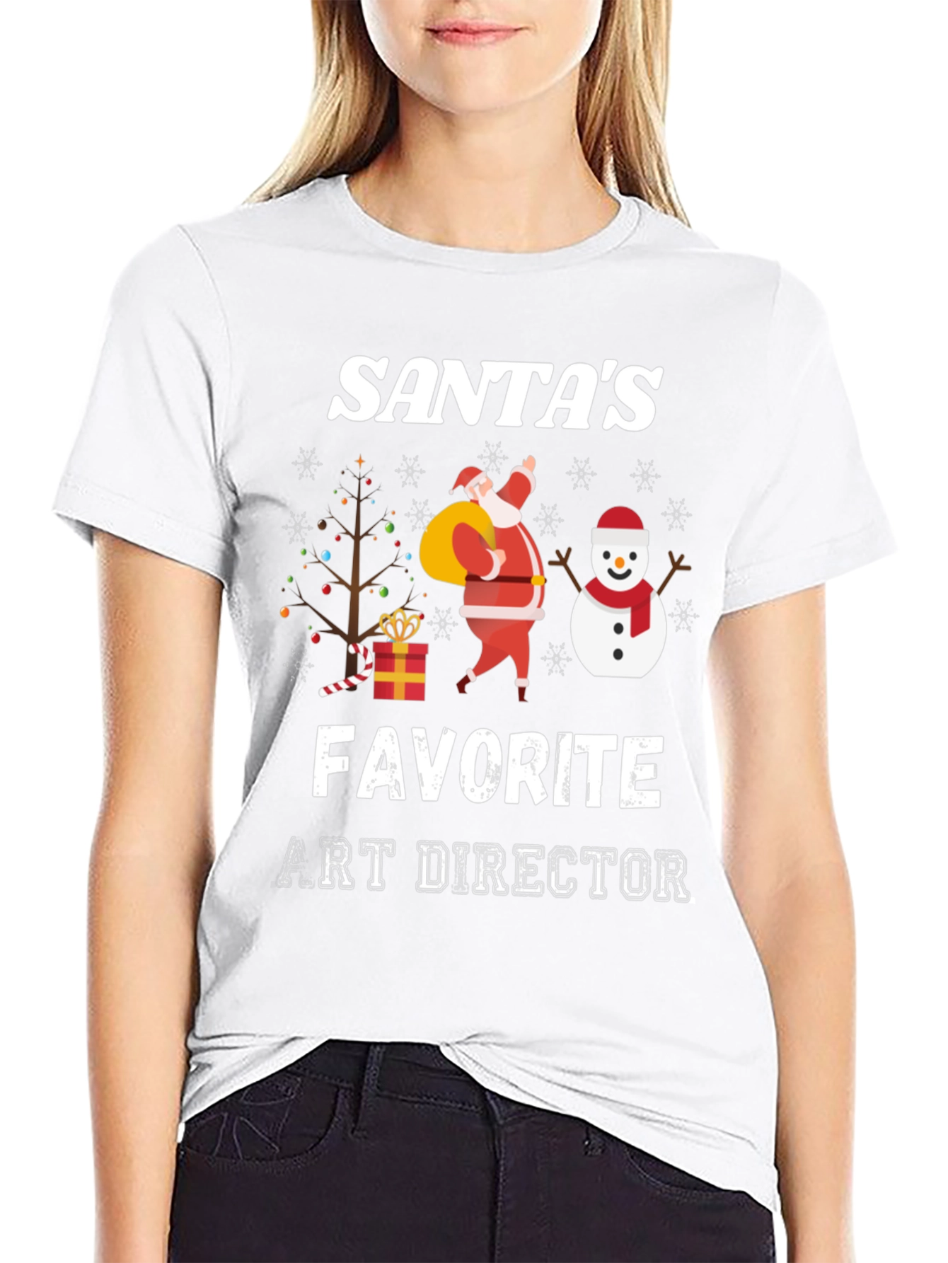 Santas Favorite Art Director Holiday T-Shirt