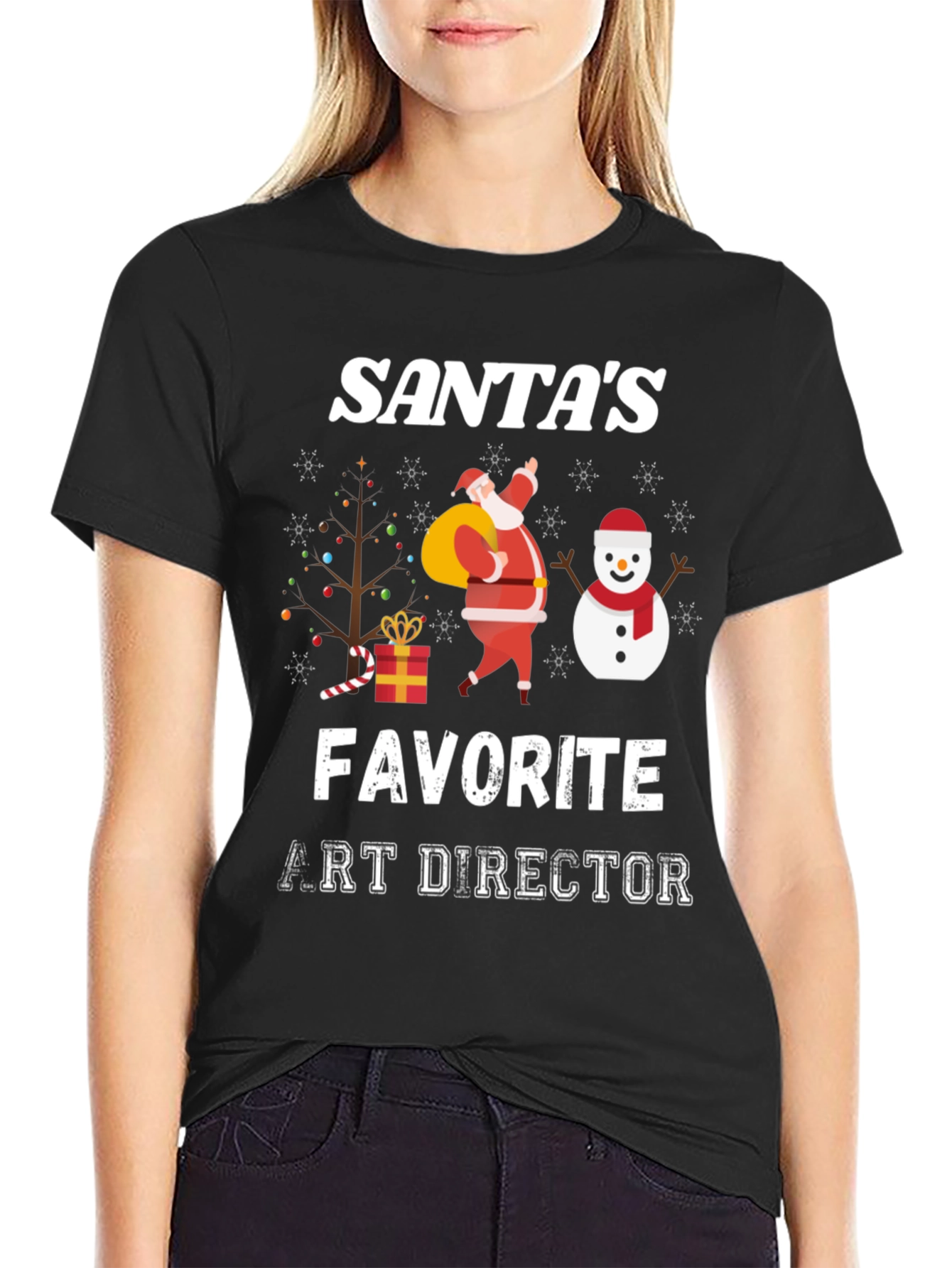 Santas Favorite Art Director Holiday T-Shirt
