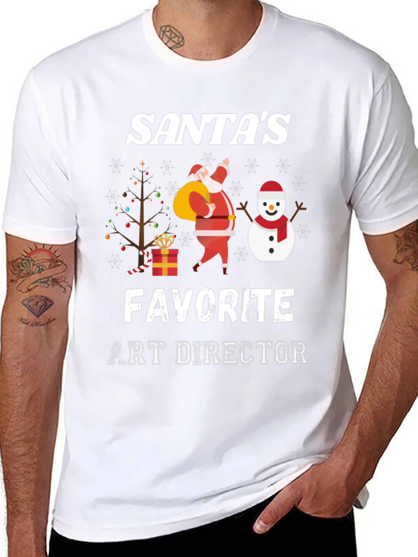 Santas Favorite Art Director Holiday T-Shirt