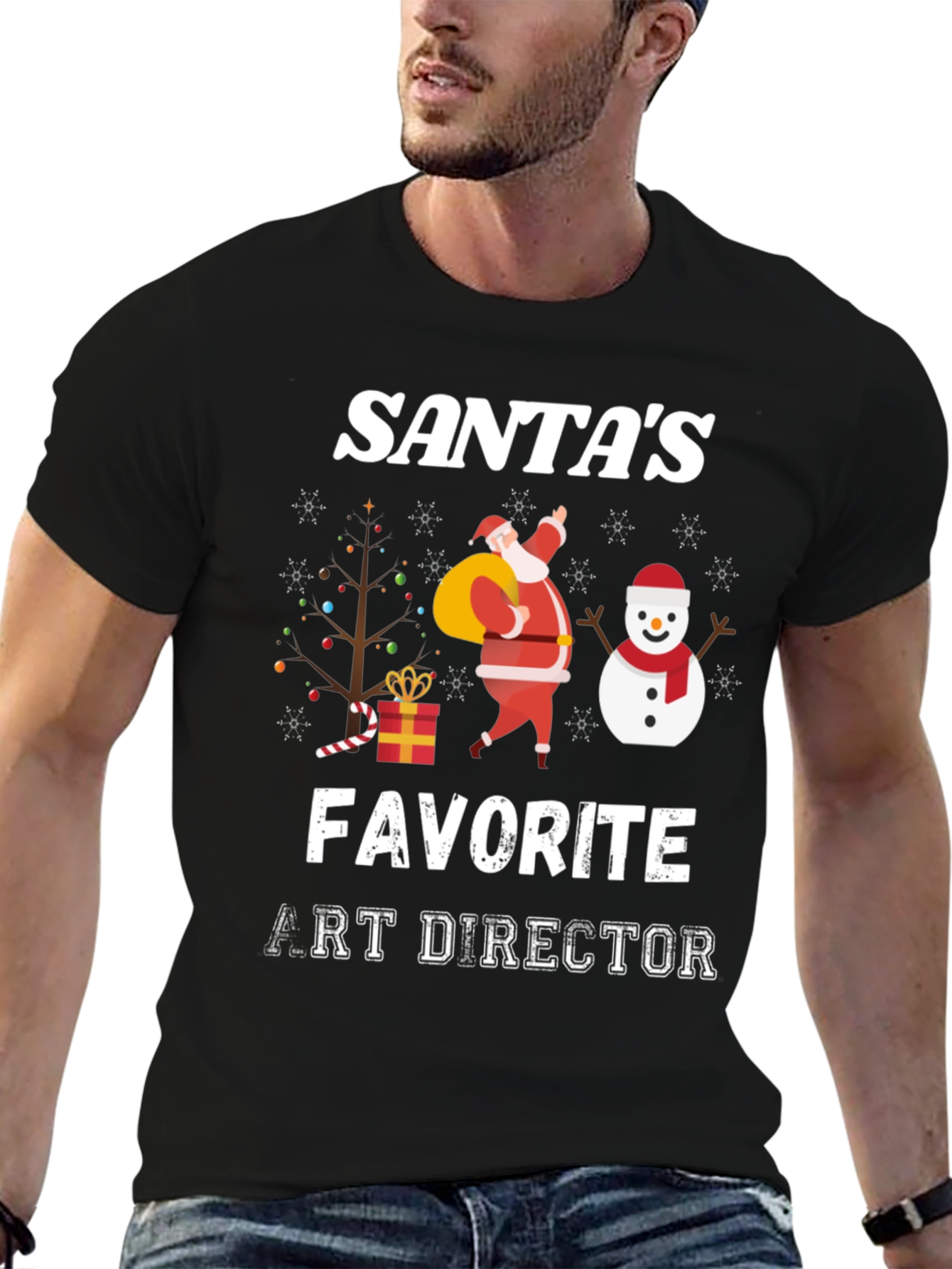 Santas Favorite Art Director Holiday T-Shirt