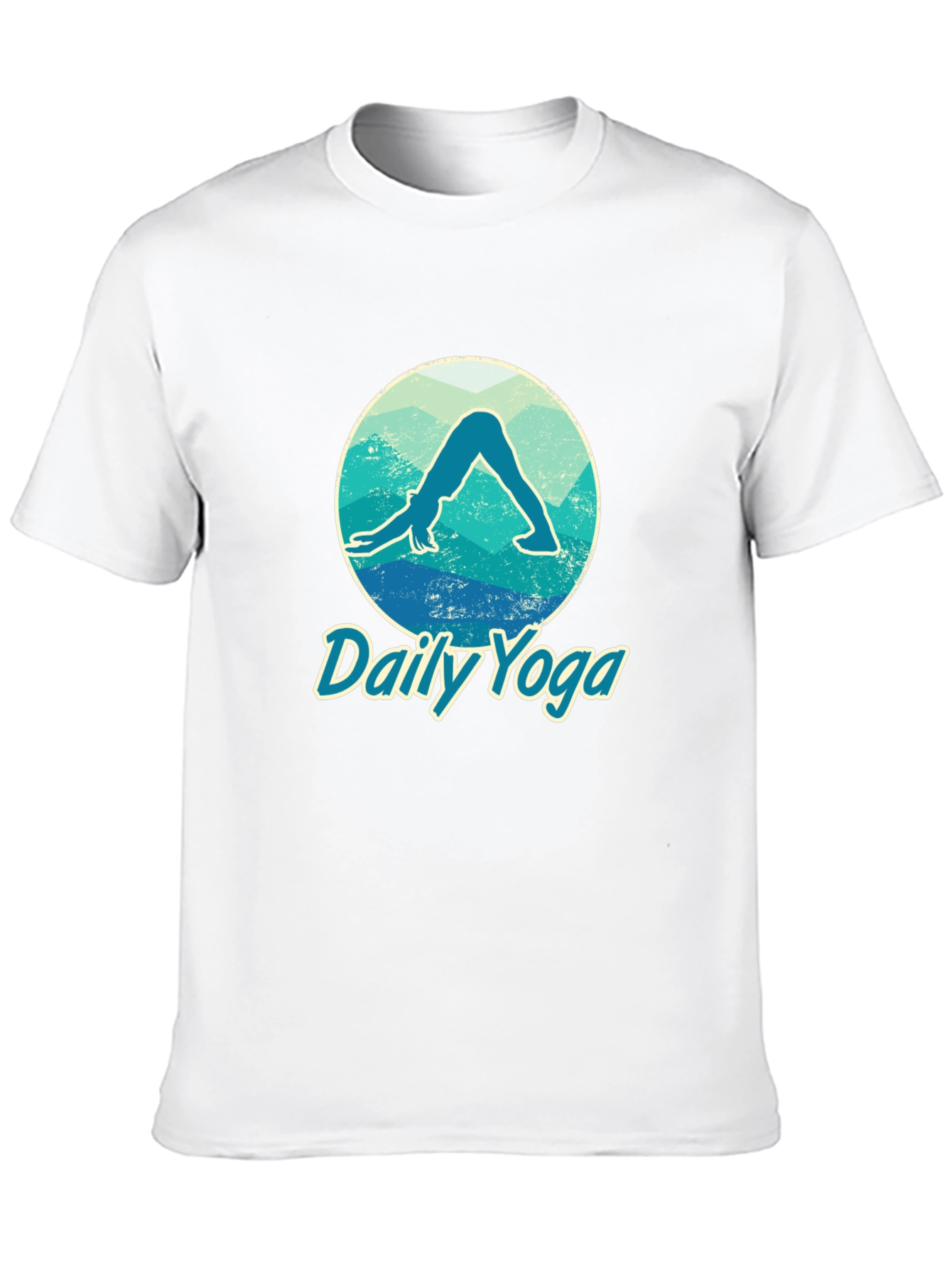 Daily Yoga Graphic T-Shirt - Black Cotton Tee