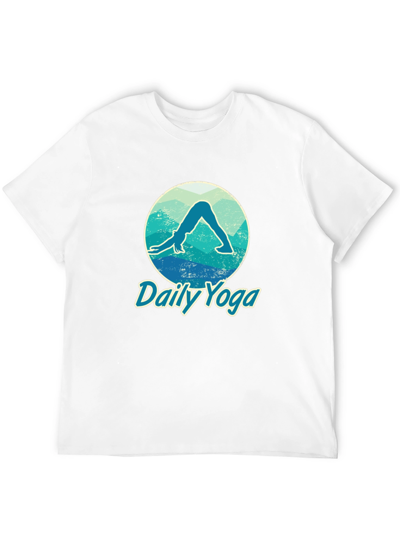 Daily Yoga Graphic T-Shirt - Black Cotton Tee